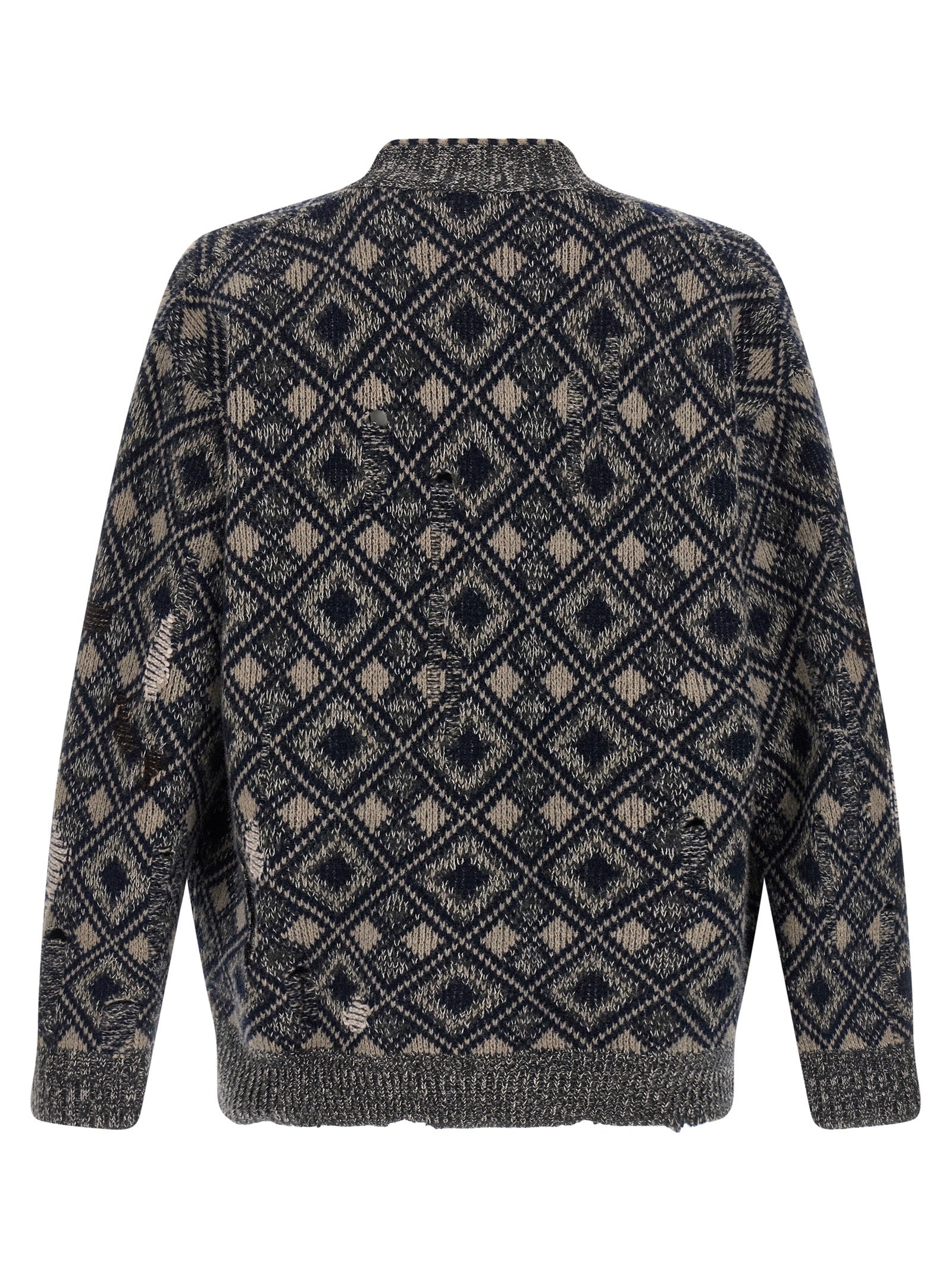 WALES BONNER Multicolor Merino Wool Cardigan