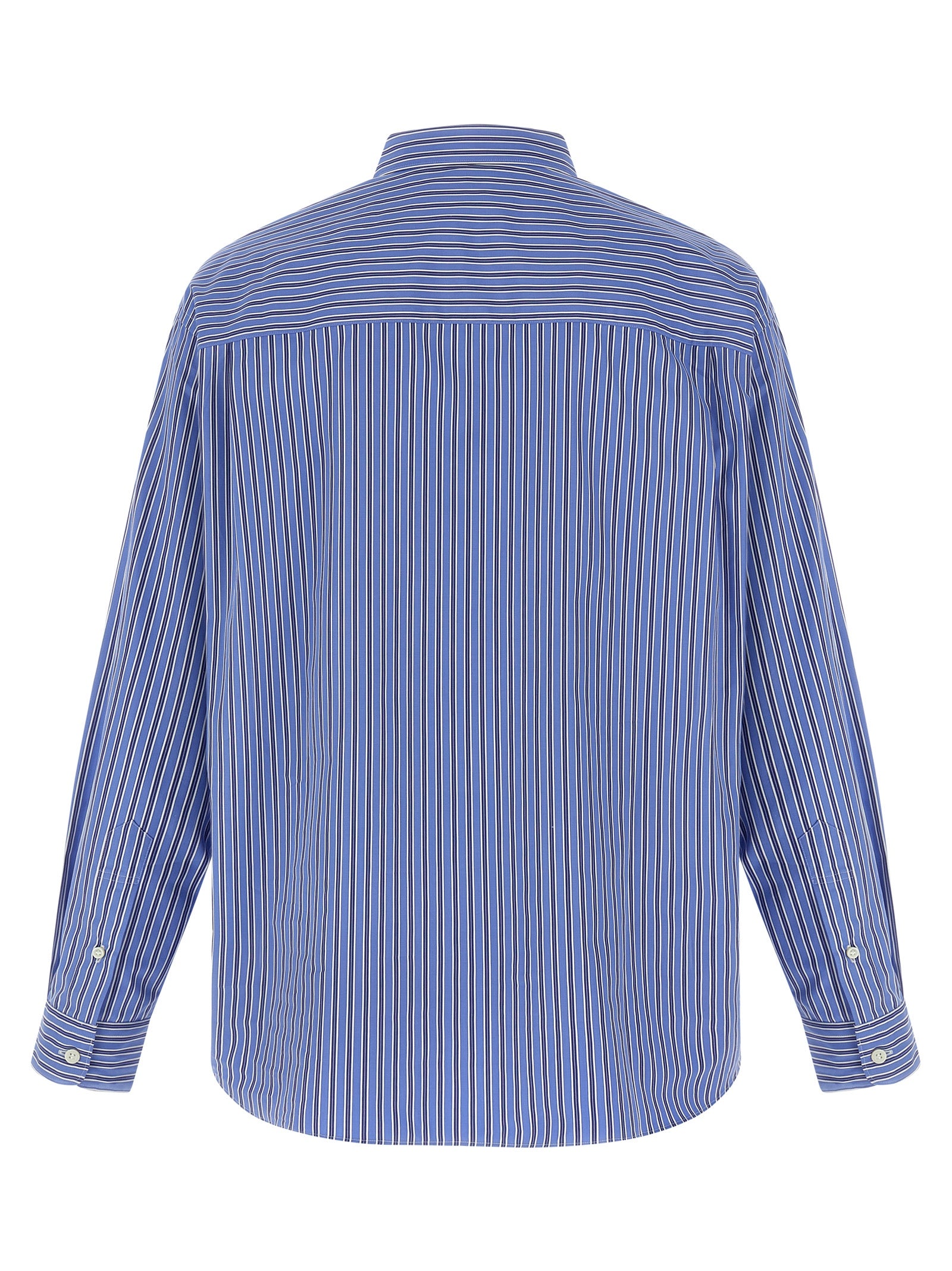 Comme Des Garçons Blue Cotton Blouse