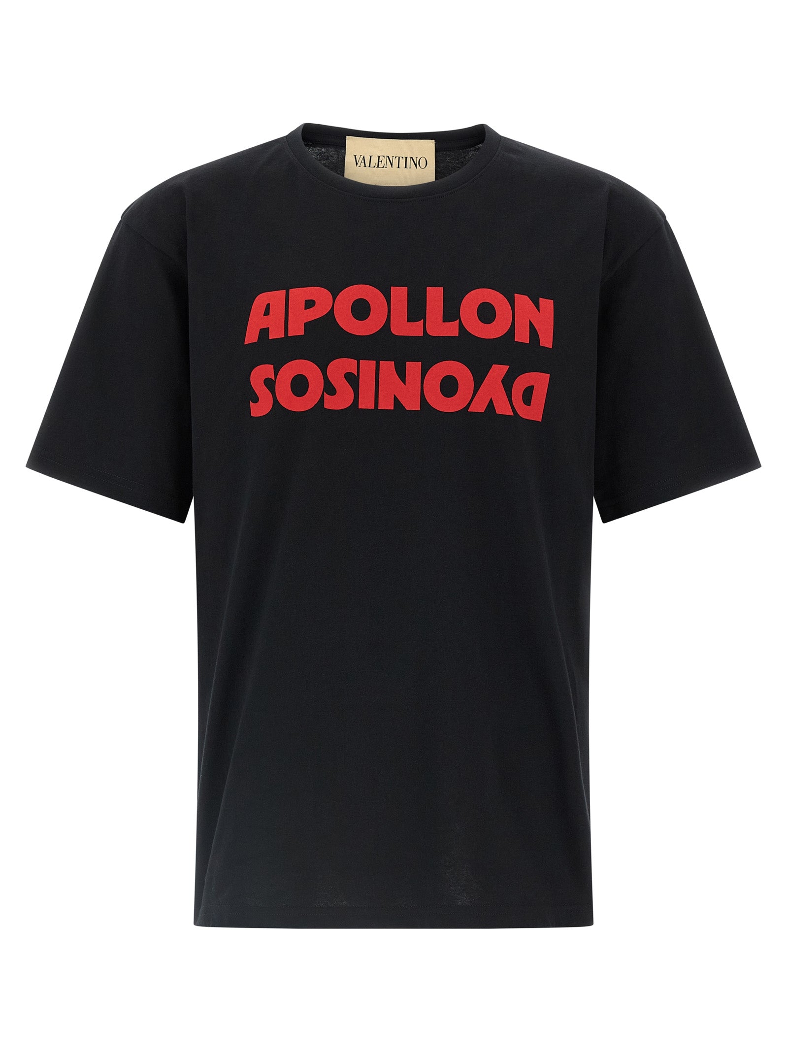Valentino Garavani Black Cotton T-Shirt