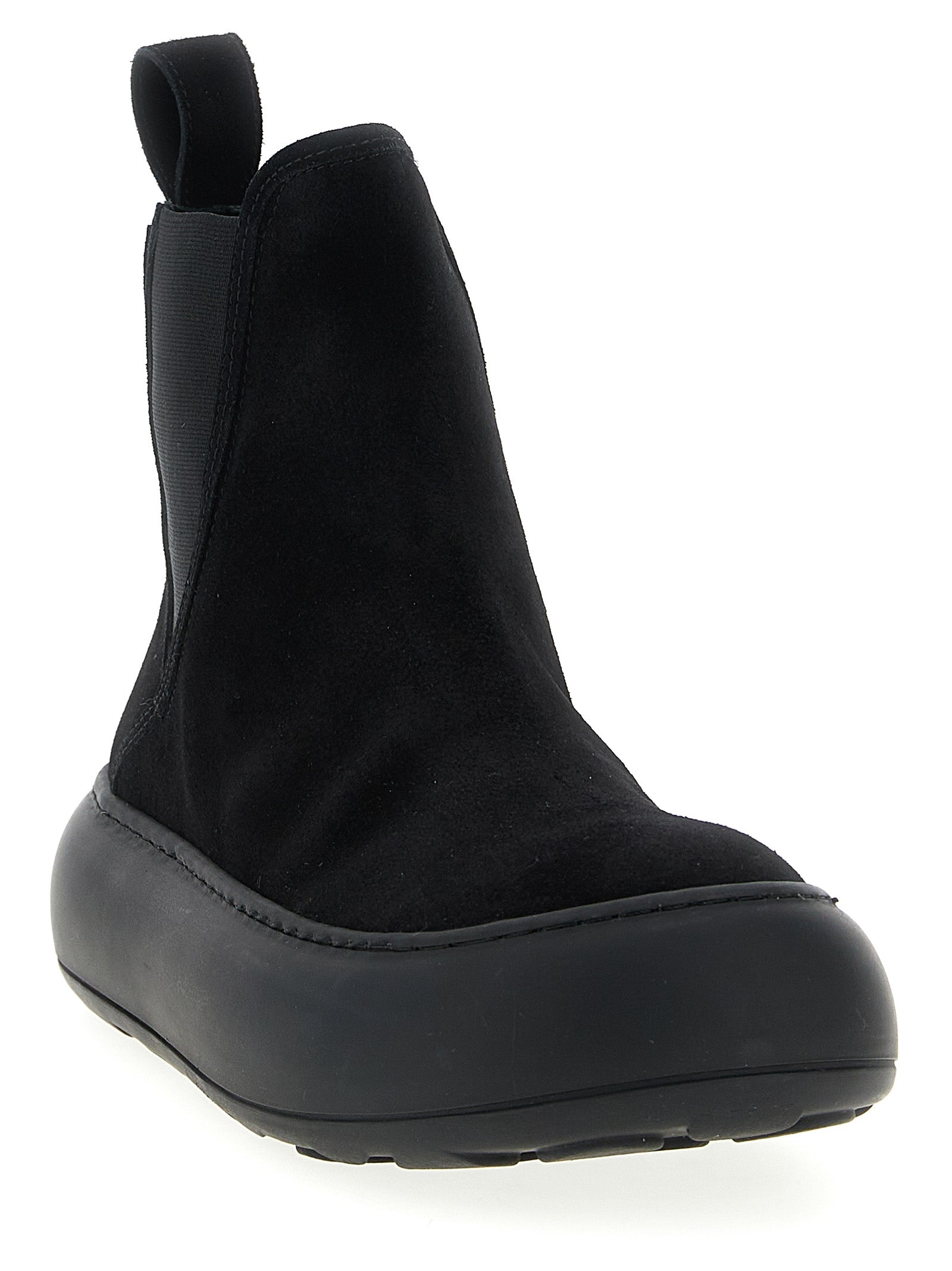 Moschino Black Calfskin Chelsea Boots