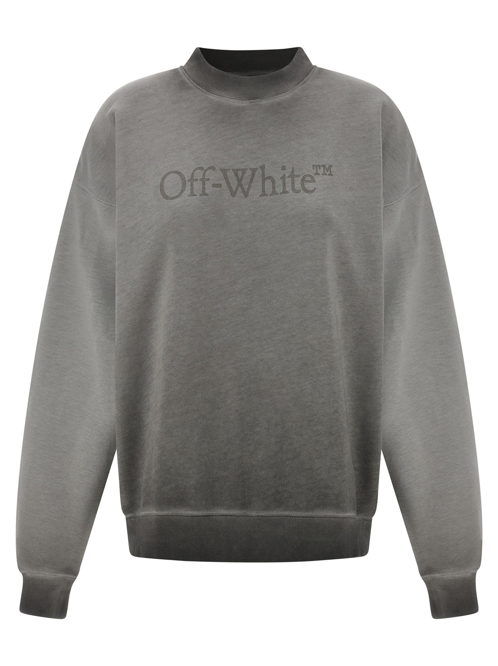 Off-White Gray Cotton Sweatshirt