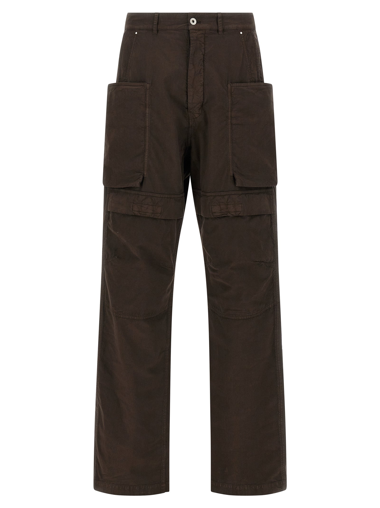 DRKSHDW Brown Cotton Cargo Pants