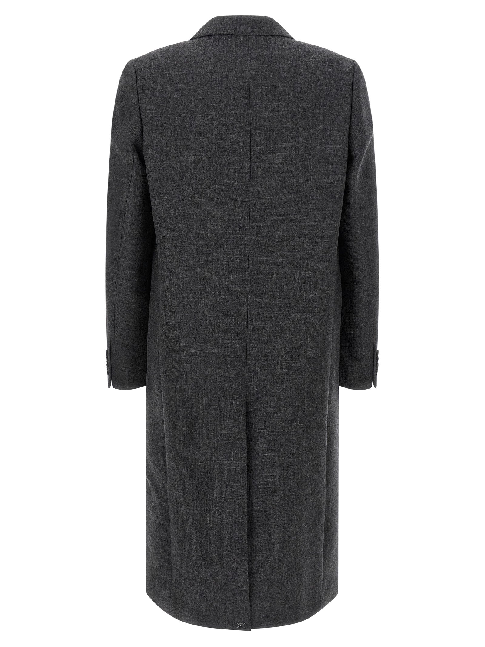 Dries Van Noten Gray Wool Coat