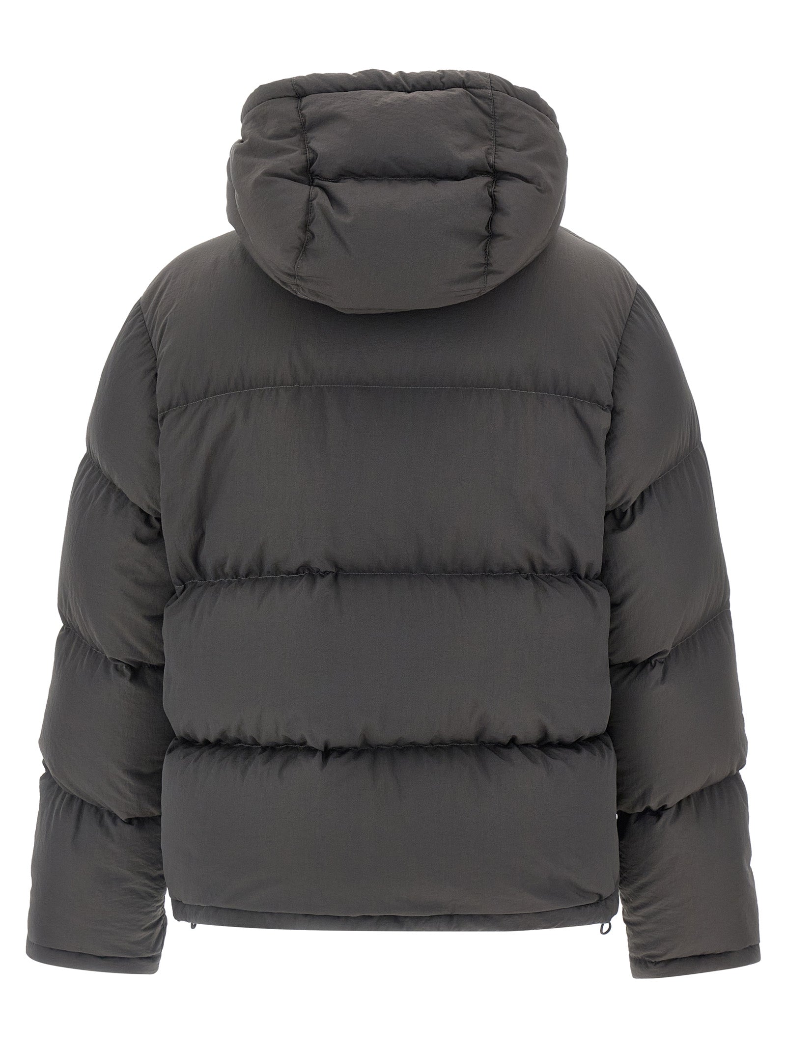 Dolce & Gabbana Gray Polyamide Full-Length Jacket