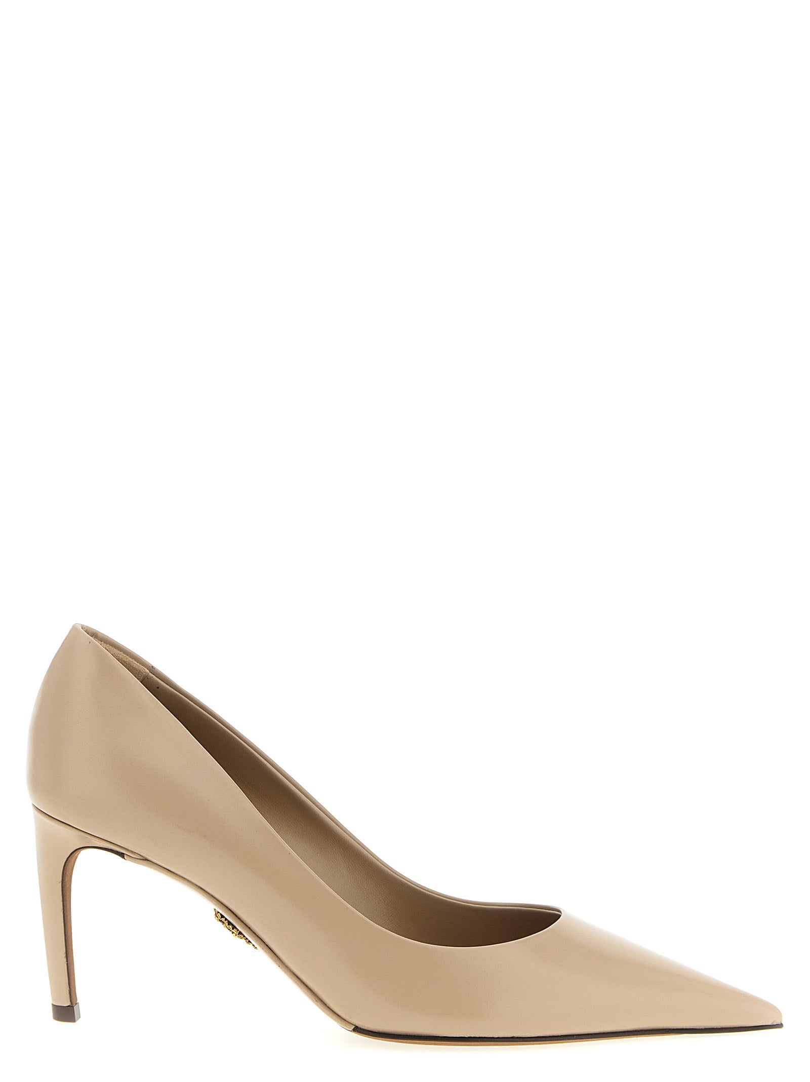 Dolce & Gabbana Beige Calfskin High Heel Pumps