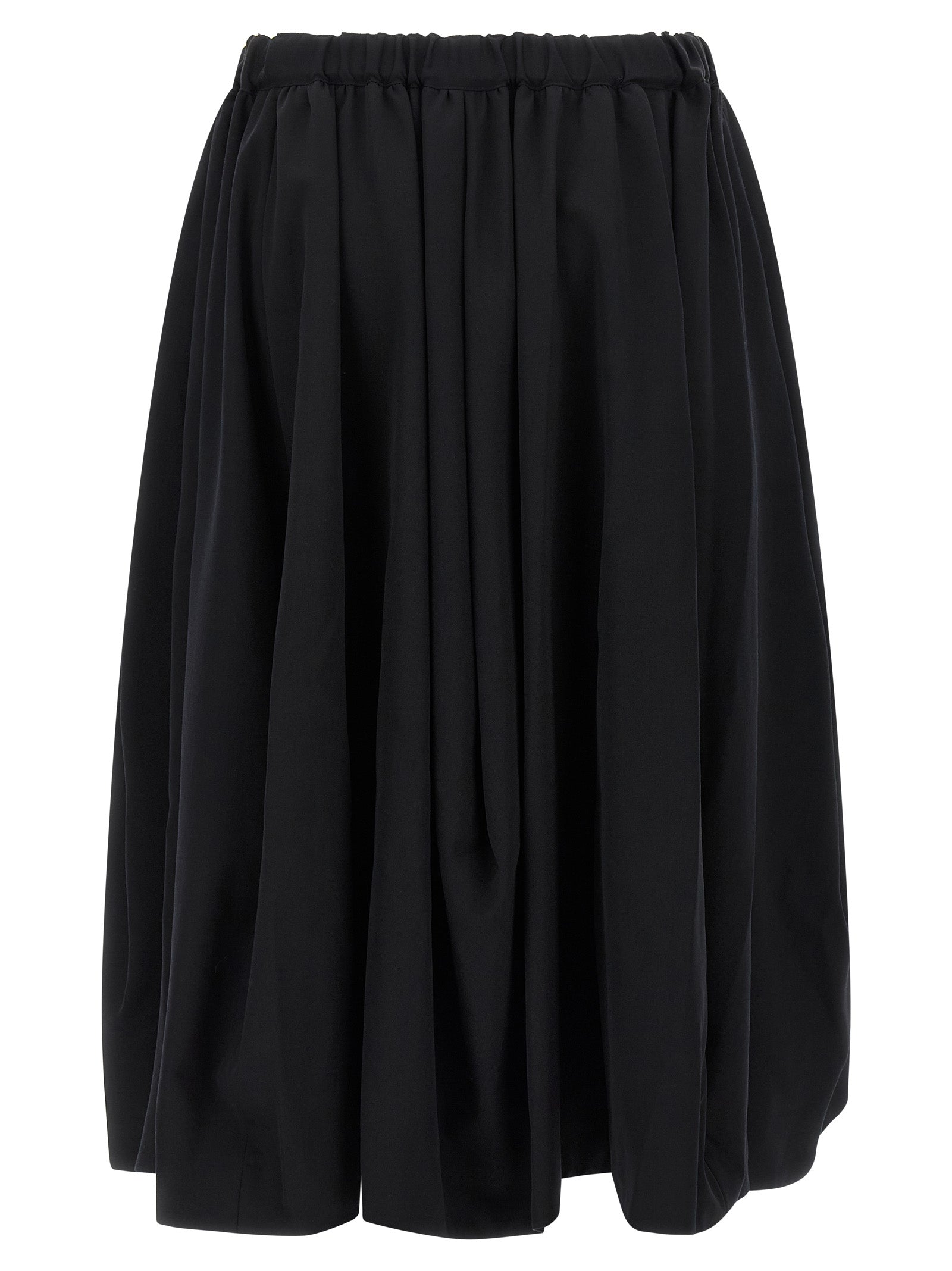 Comme Des Garçons Black Wool Mini Skirt