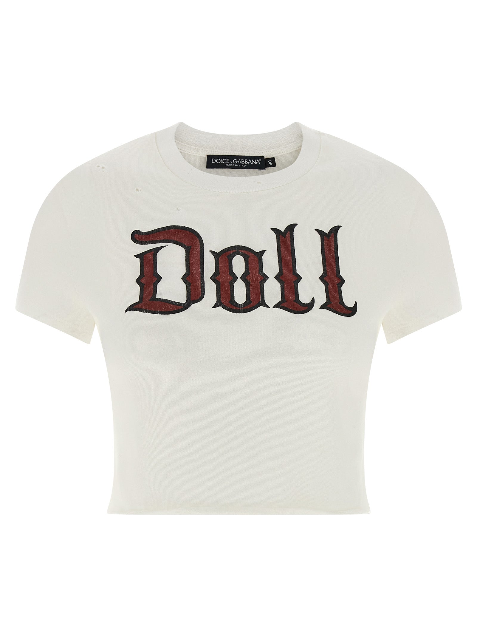 Dolce & Gabbana White Cotton T-Shirt