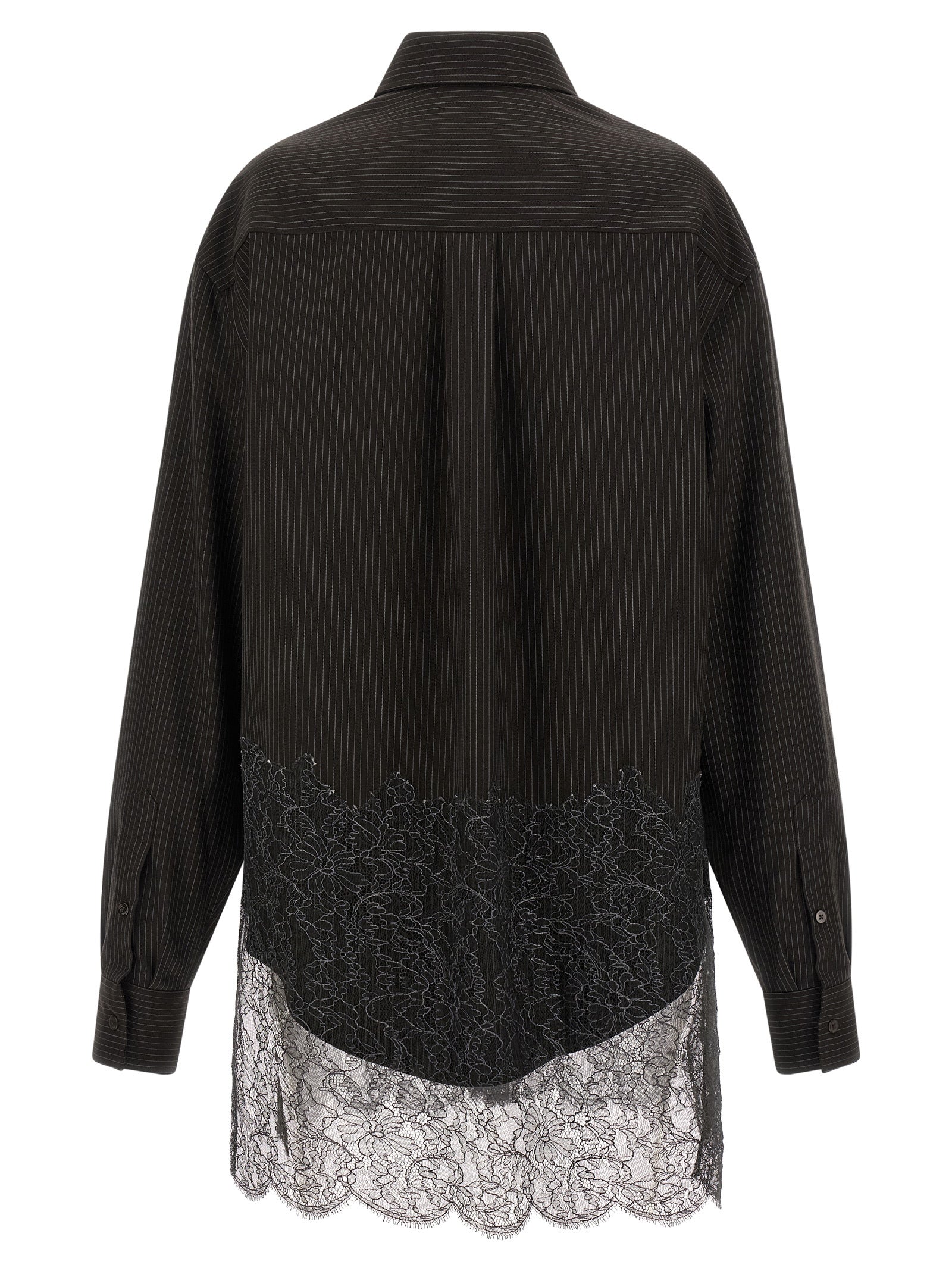 Fendi Brown Virgin Wool Blouse