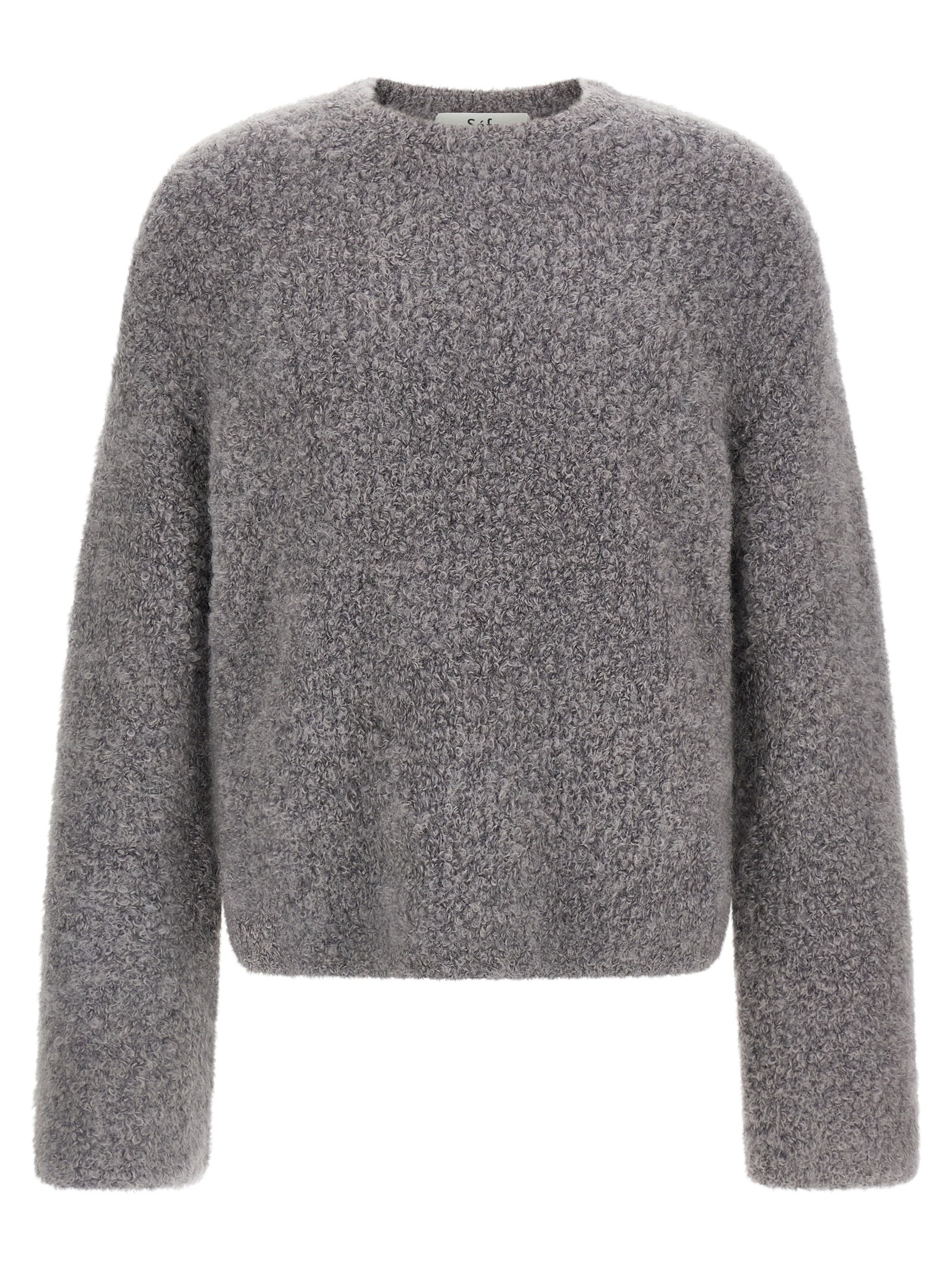 SÉFR Gray Fabric Cardigan
