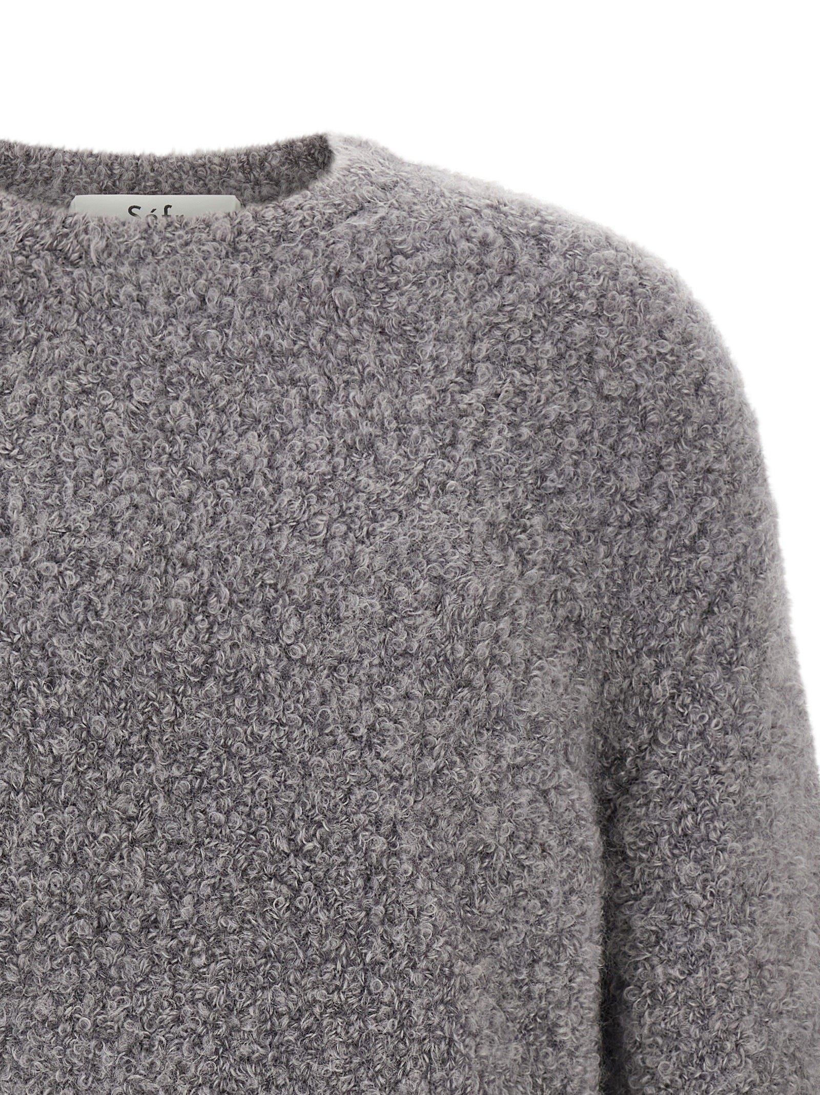 SÉFR Gray Fabric Cardigan
