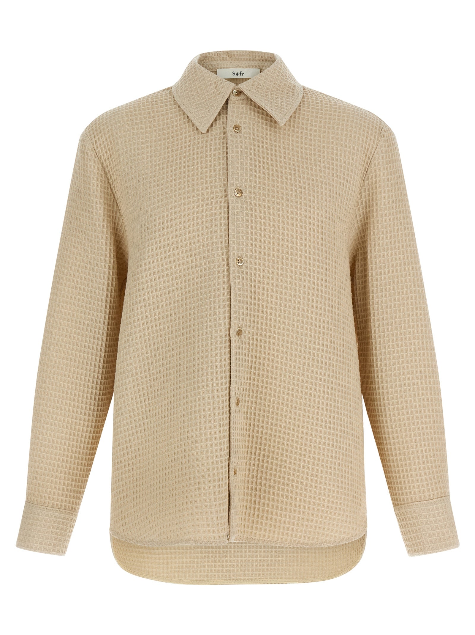 SÉFR Beige Cotton Blouse