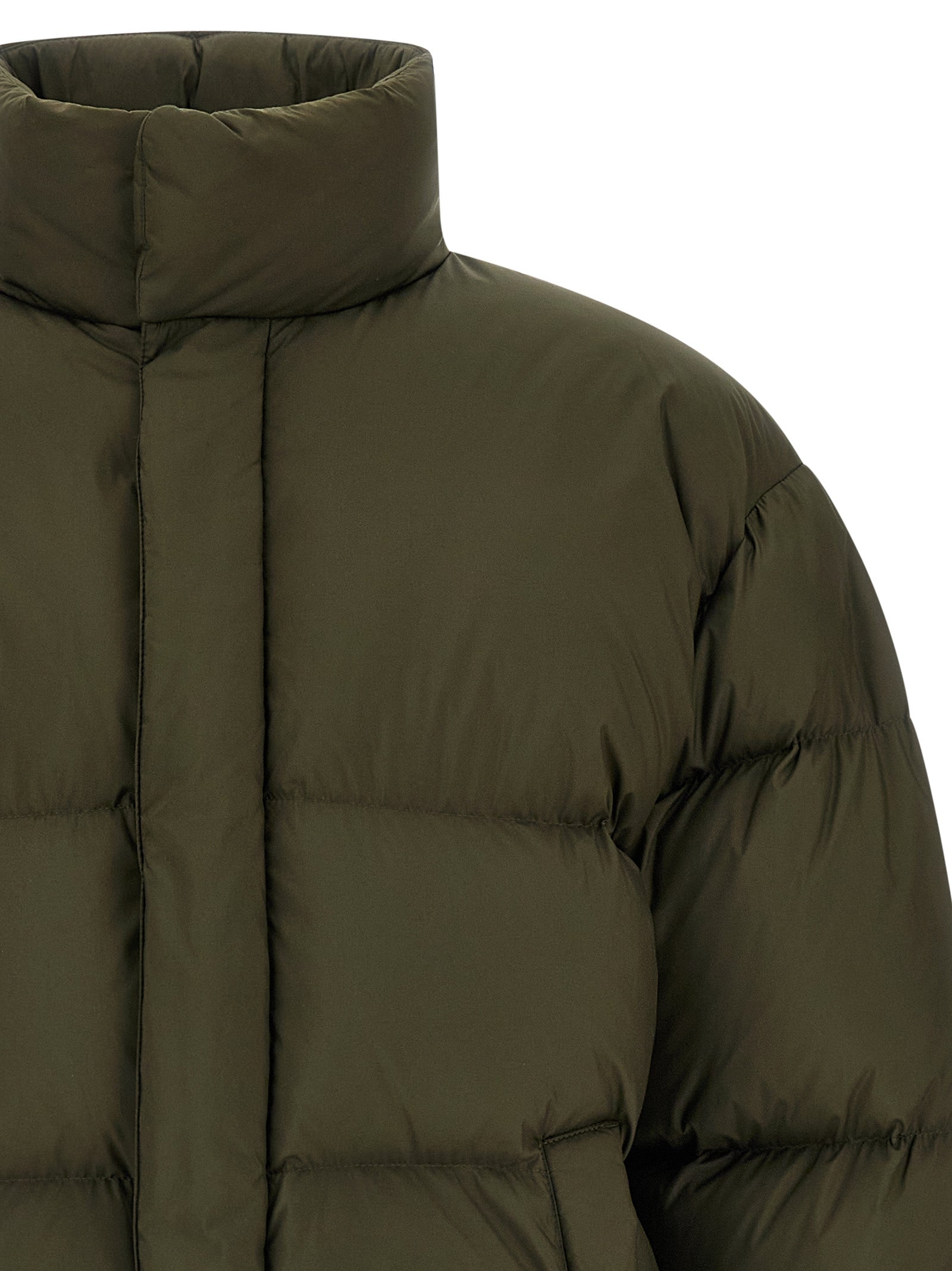 Saint Laurent Bicolor Polyester Full-Length Jacket