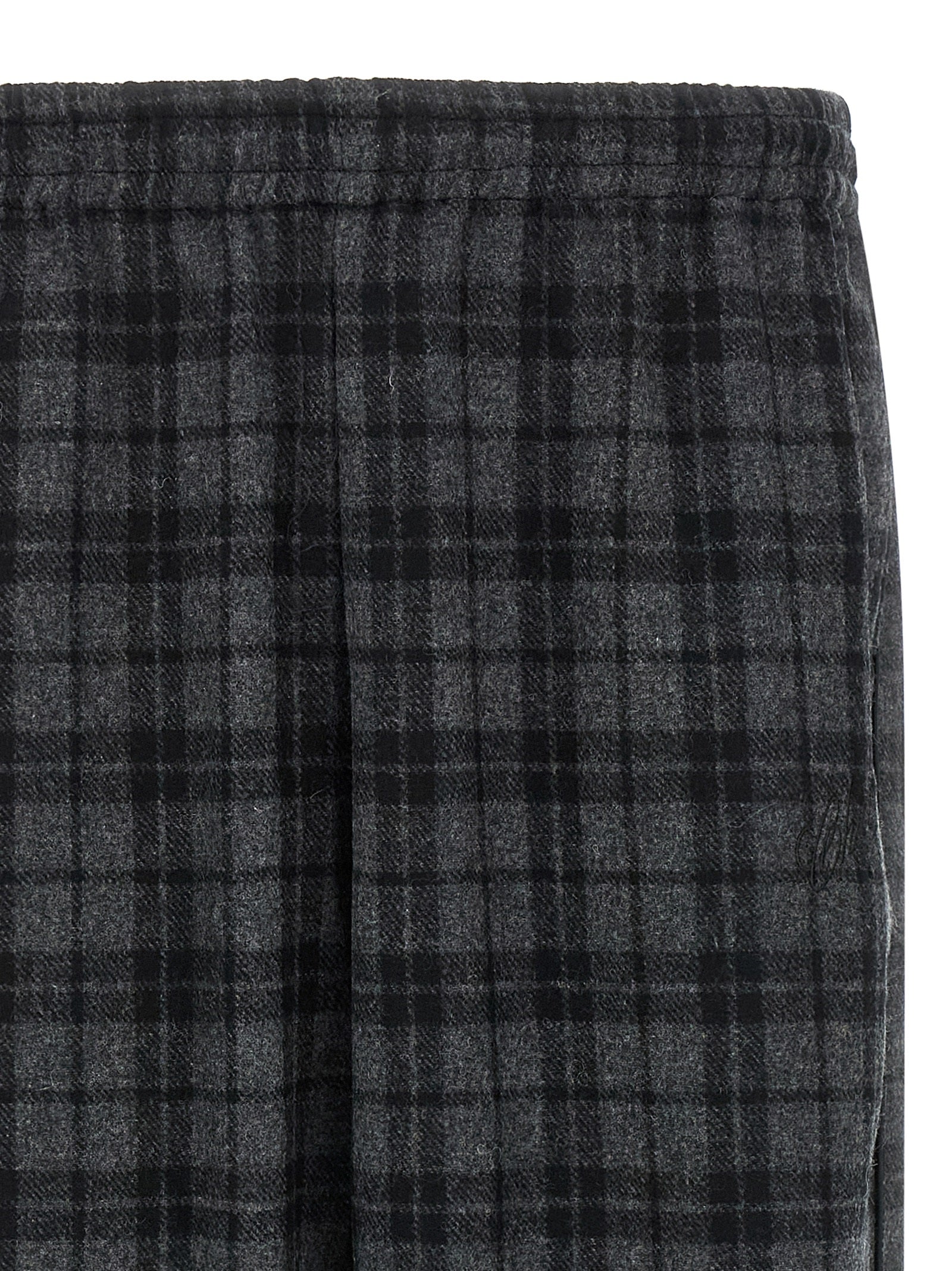 WILLY CHAVARRIA Gray Wool Casual Pants