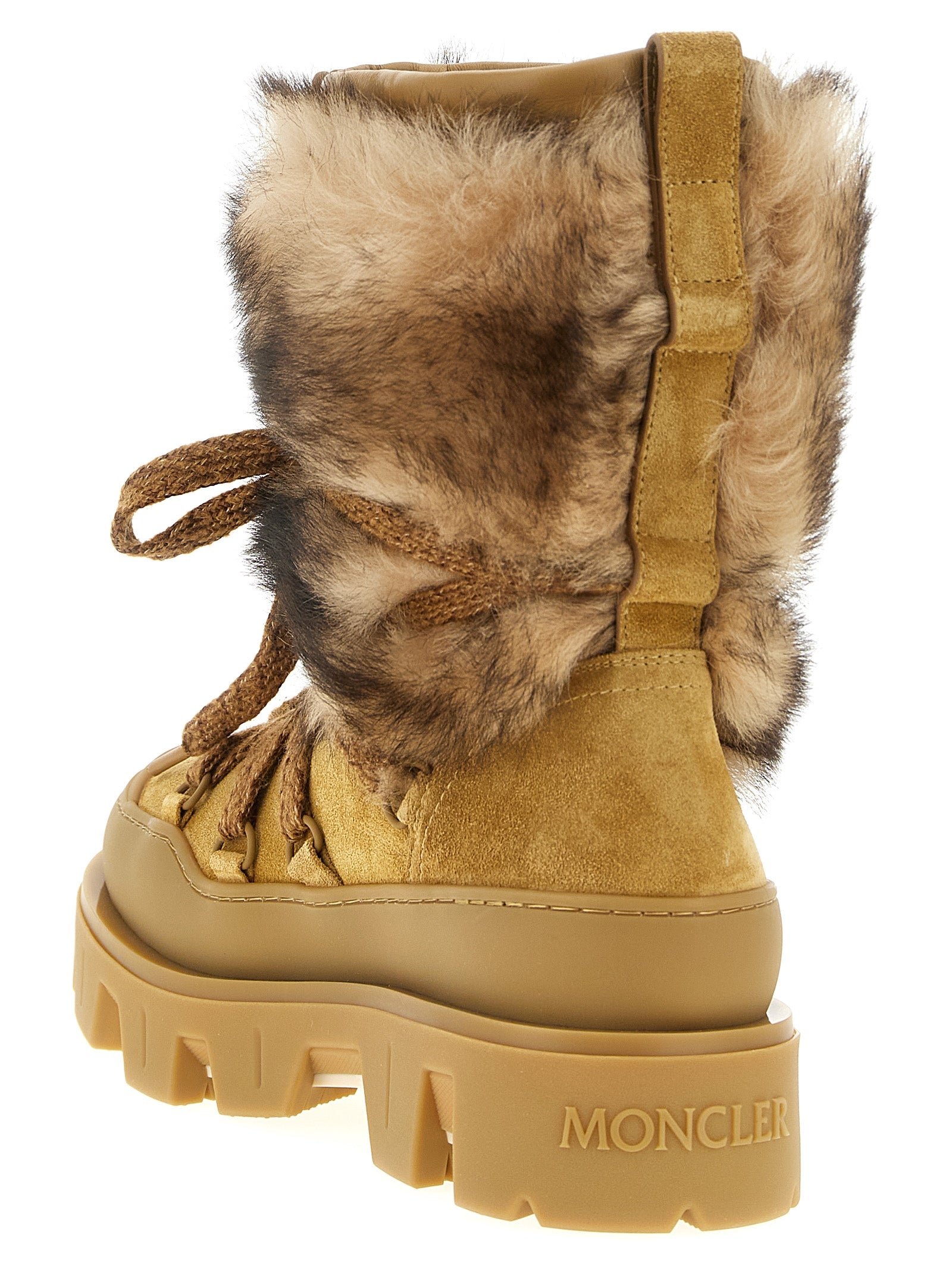 Moncler Brown Calfskin Flat Boots