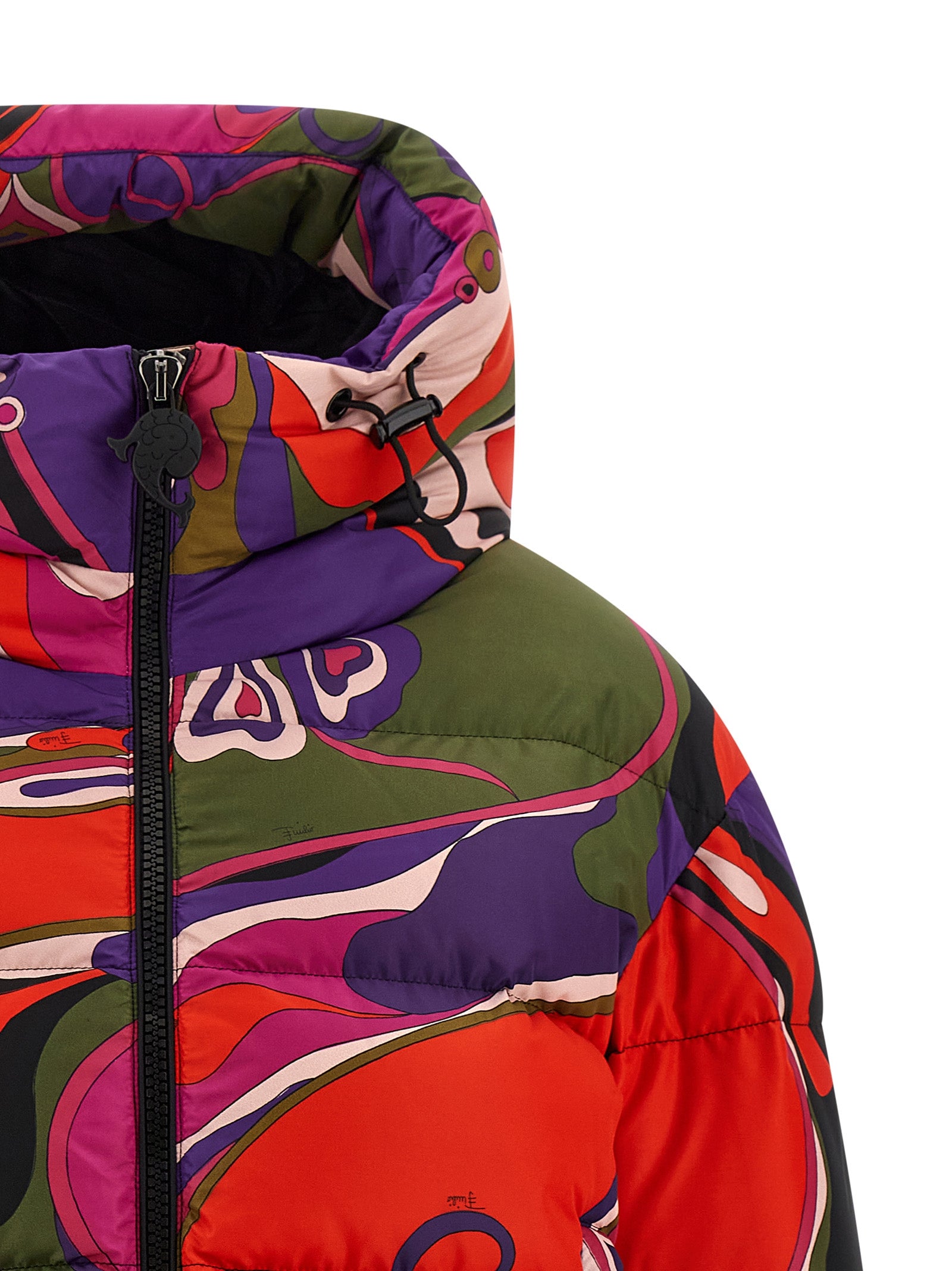 Emilio Pucci Multicolor Polyamide Full-Length Jacket