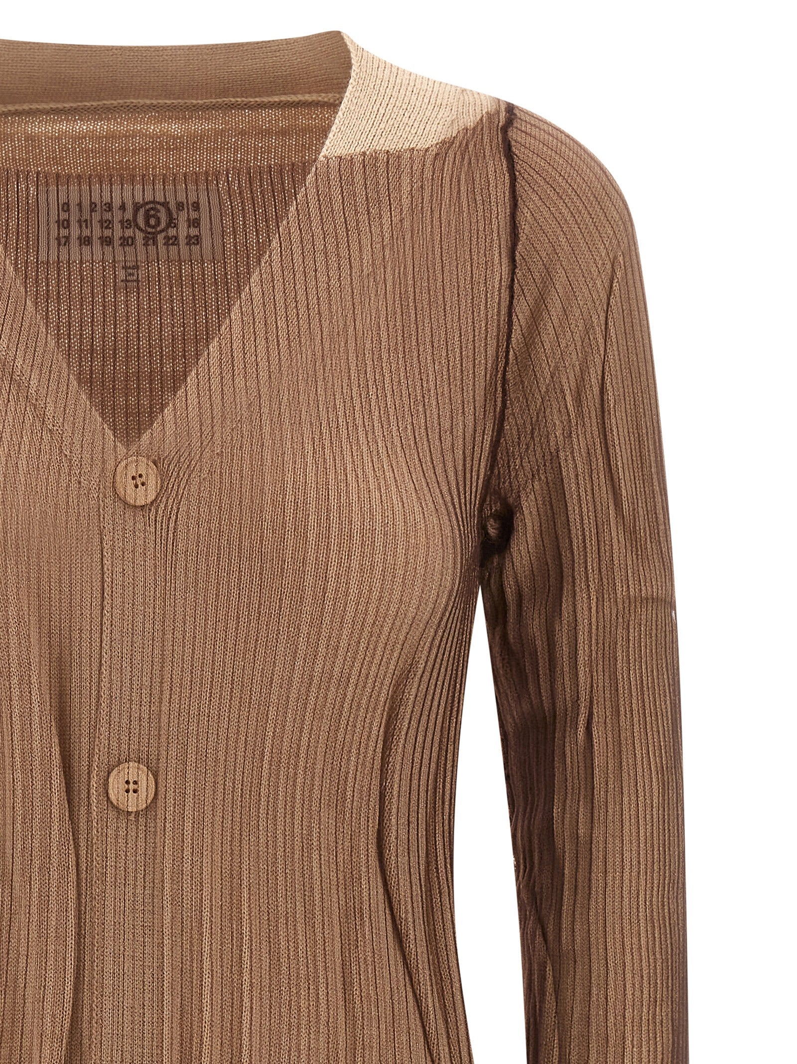 MM6 Maison Margiela Beige Polyamide Midi Dress