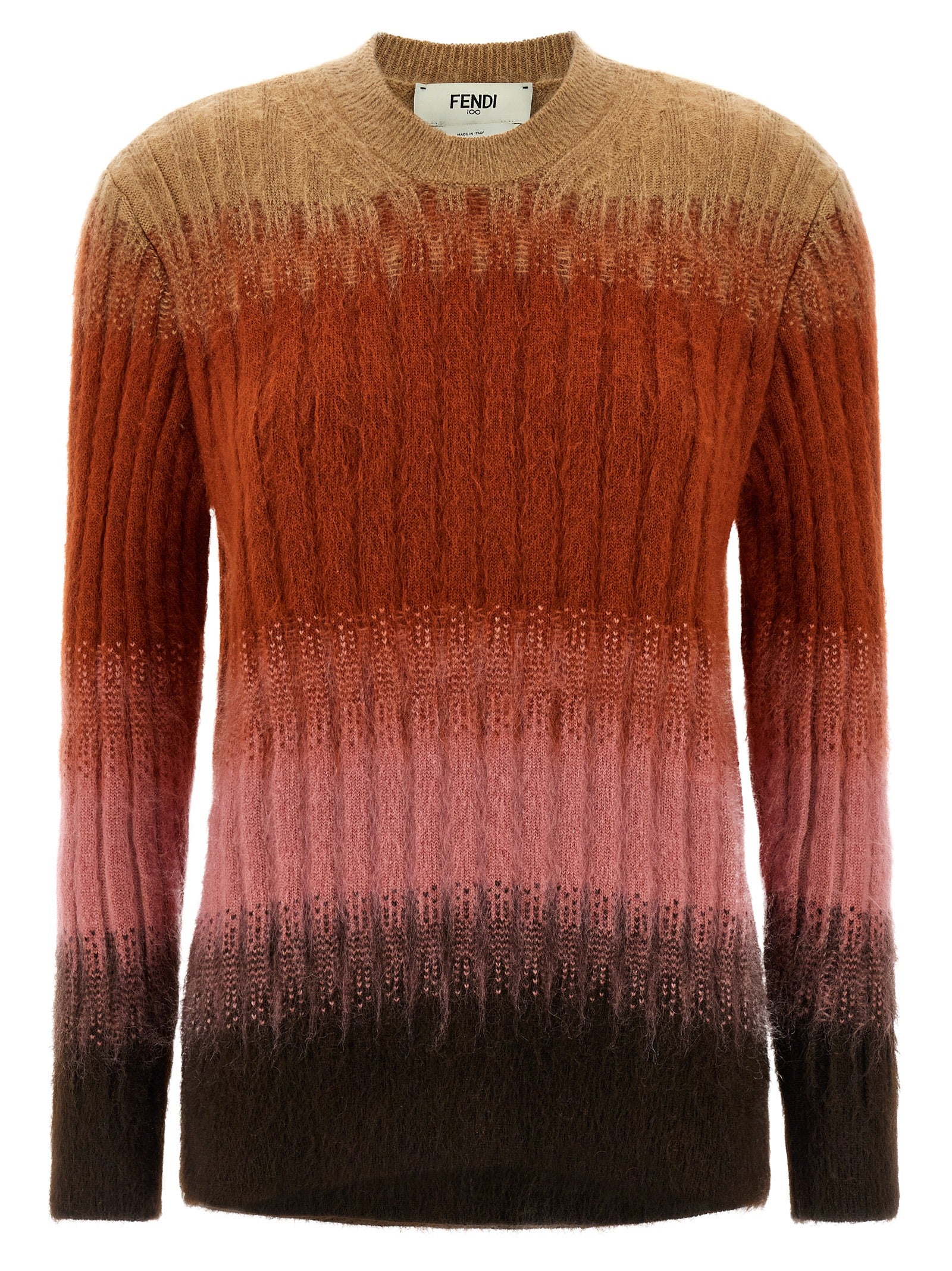 Fendi Multicolor Wool Cardigan