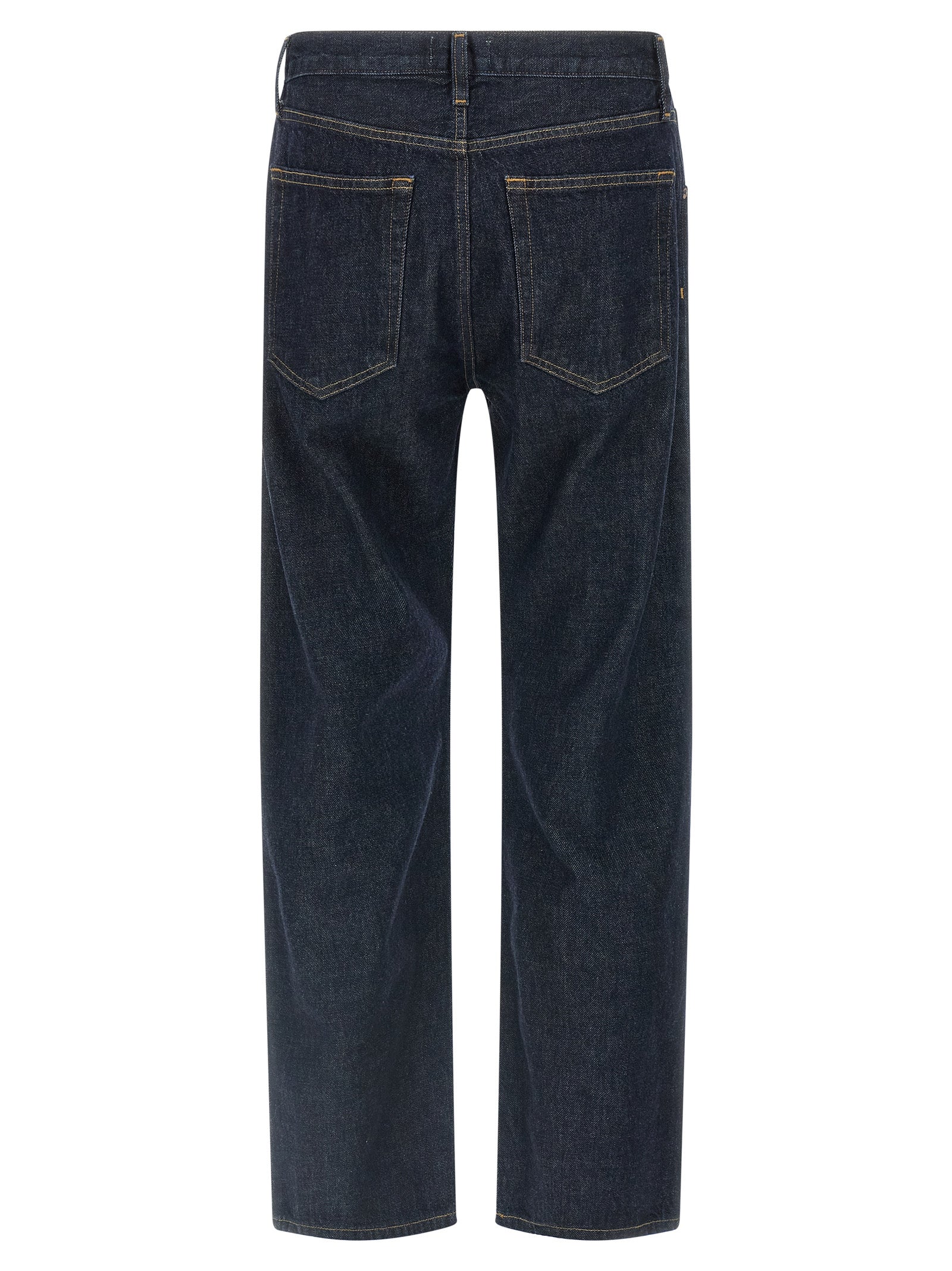 Agolde Blue Cotton Straight-Leg Jeans
