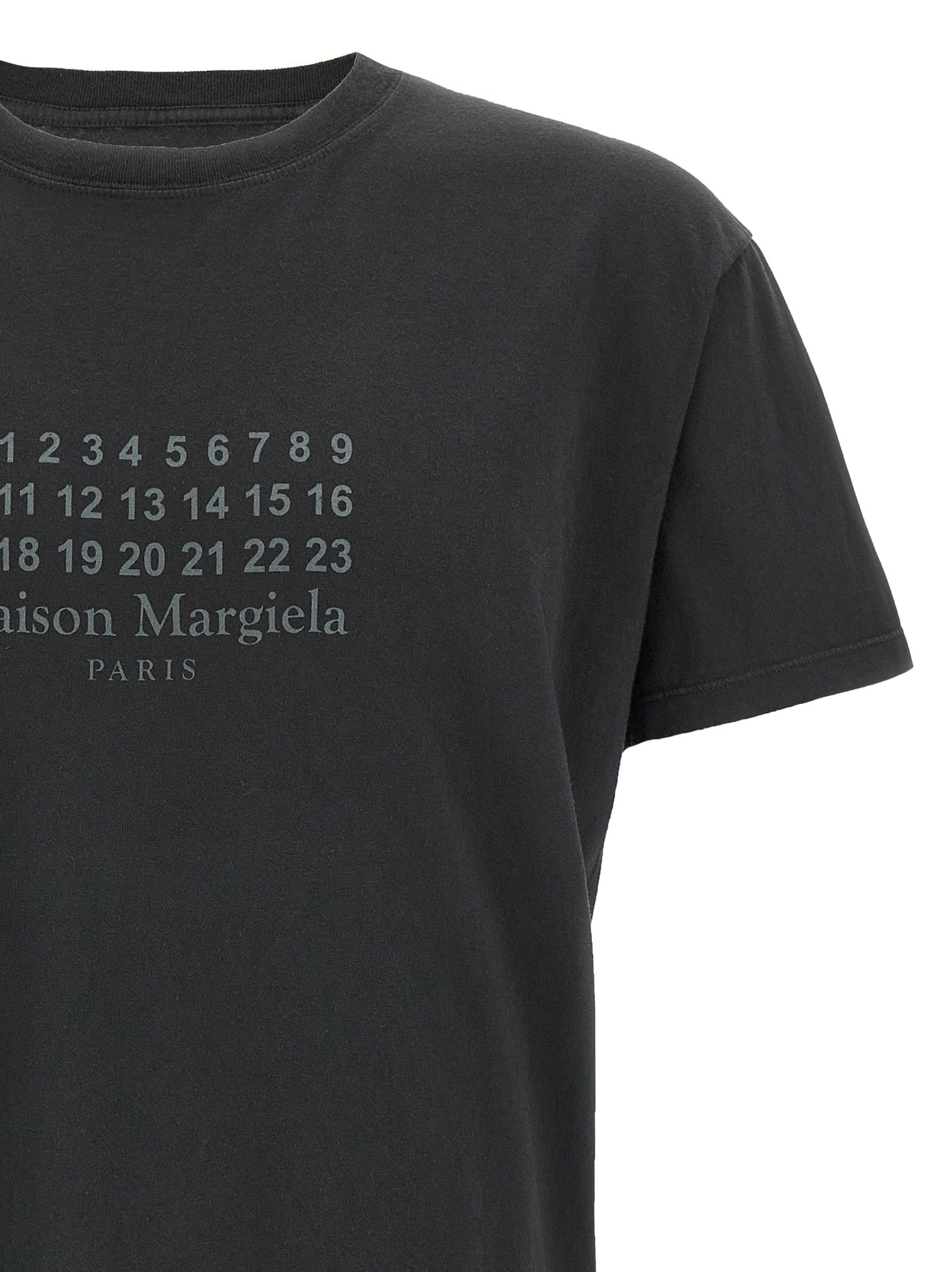 Maison Margiela Black Cotton T-Shirt