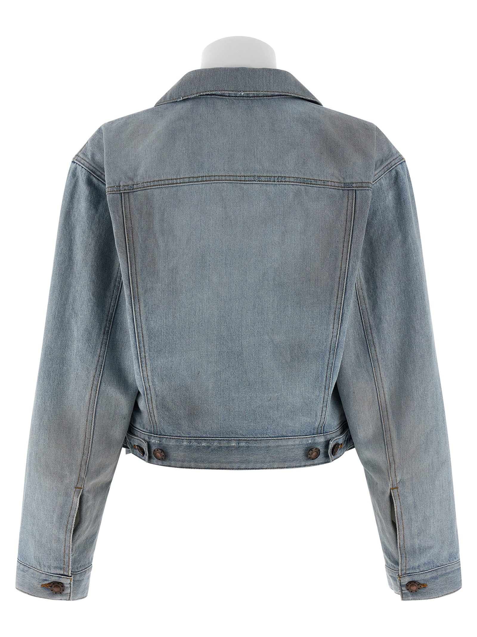 Balenciaga Blue Cotton Denim Jacket