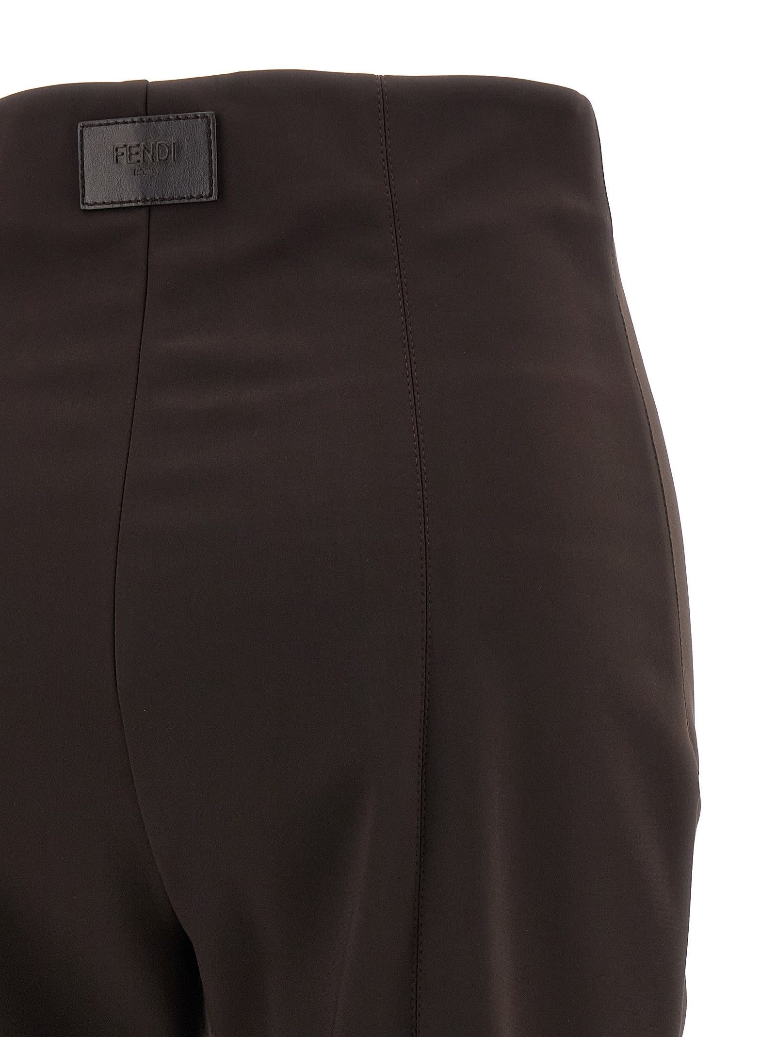 Fendi Brown Polyamide Athletic Pants