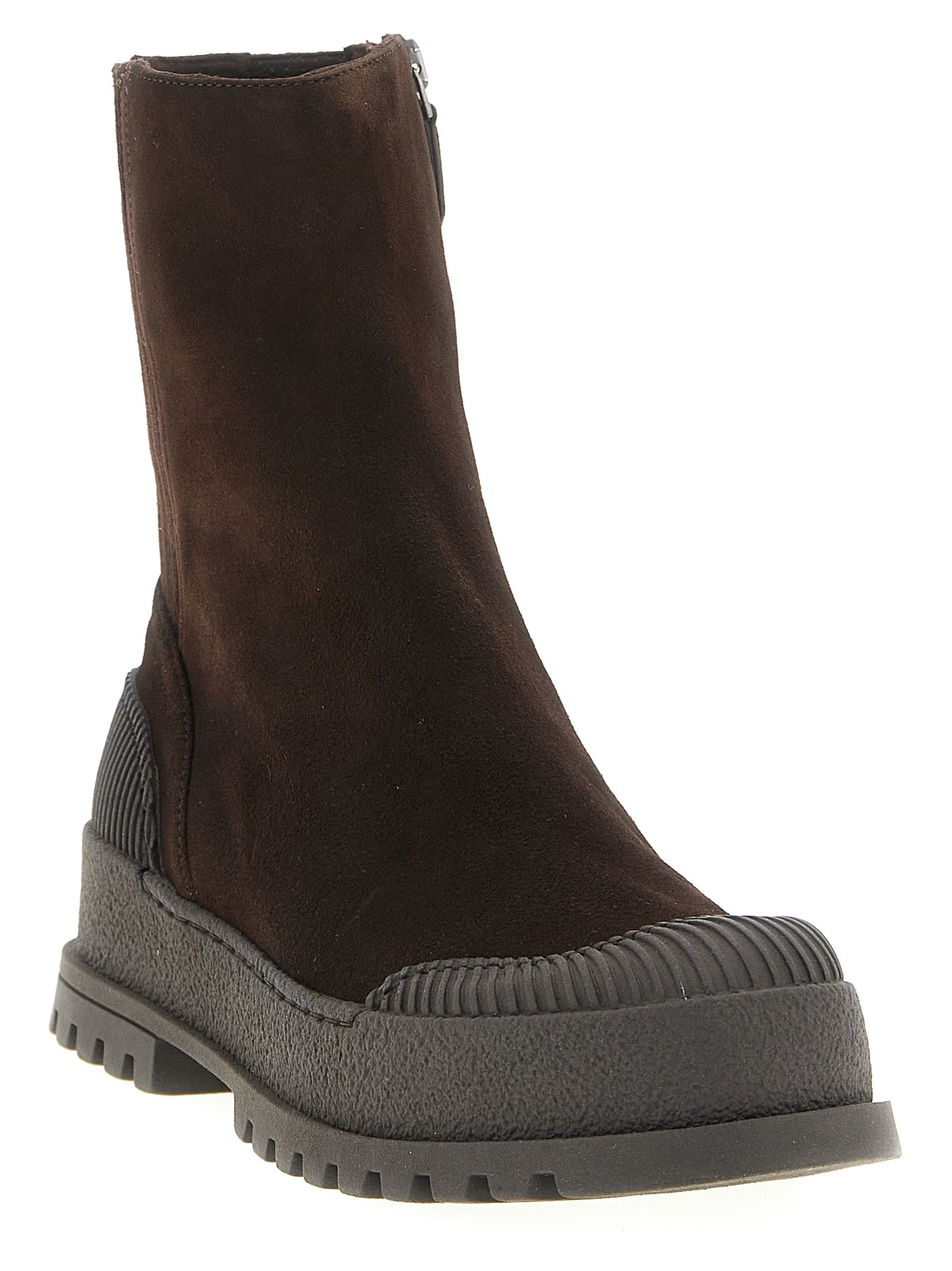 Aquazzura Brown Goatskin Ankle Boots