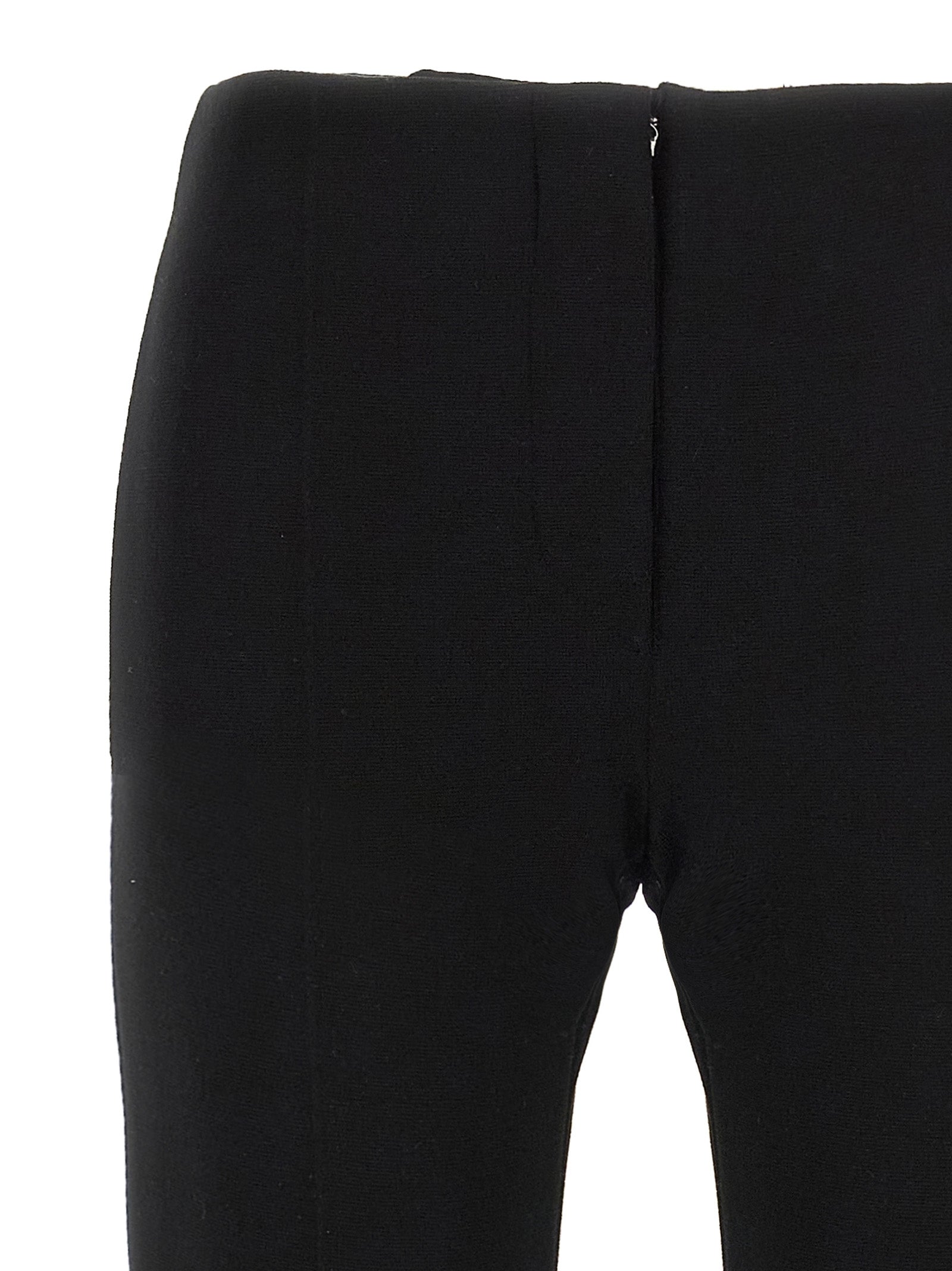 Sportmax Black Viscose Casual Pants