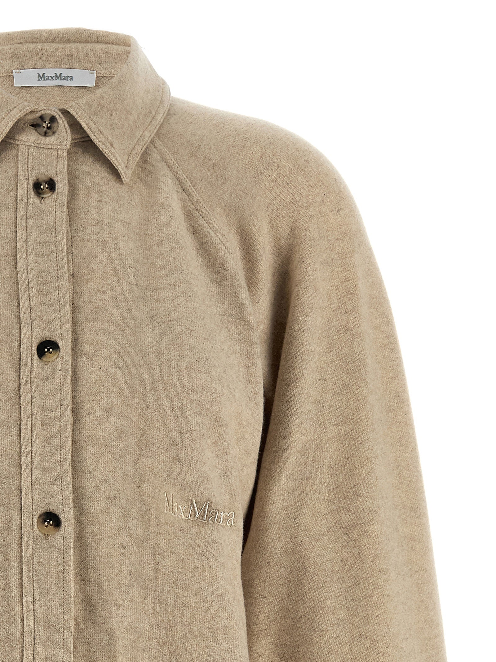 Max Mara Beige Cashmere Blouse