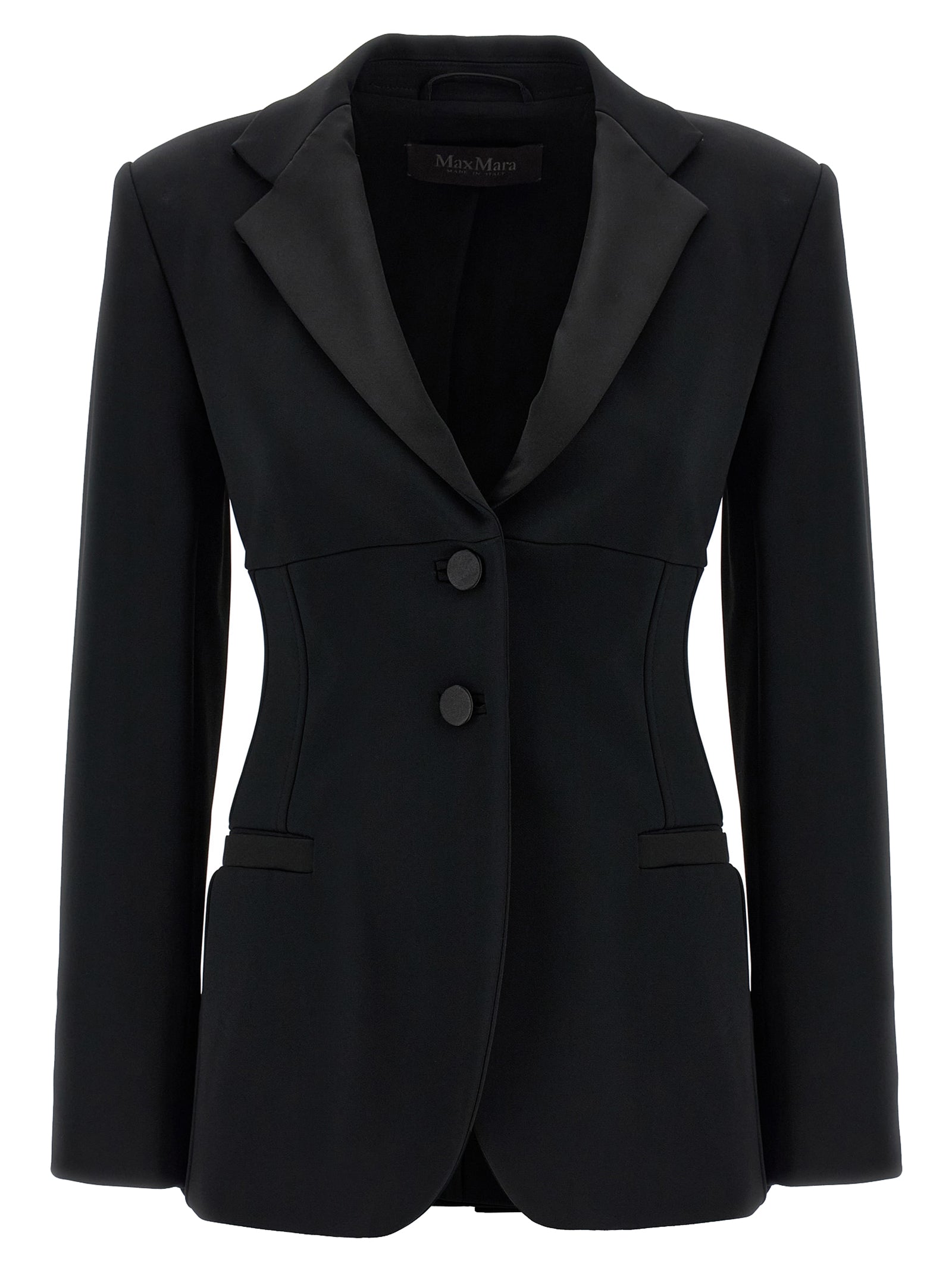 Max Mara Black Viscose Blazer