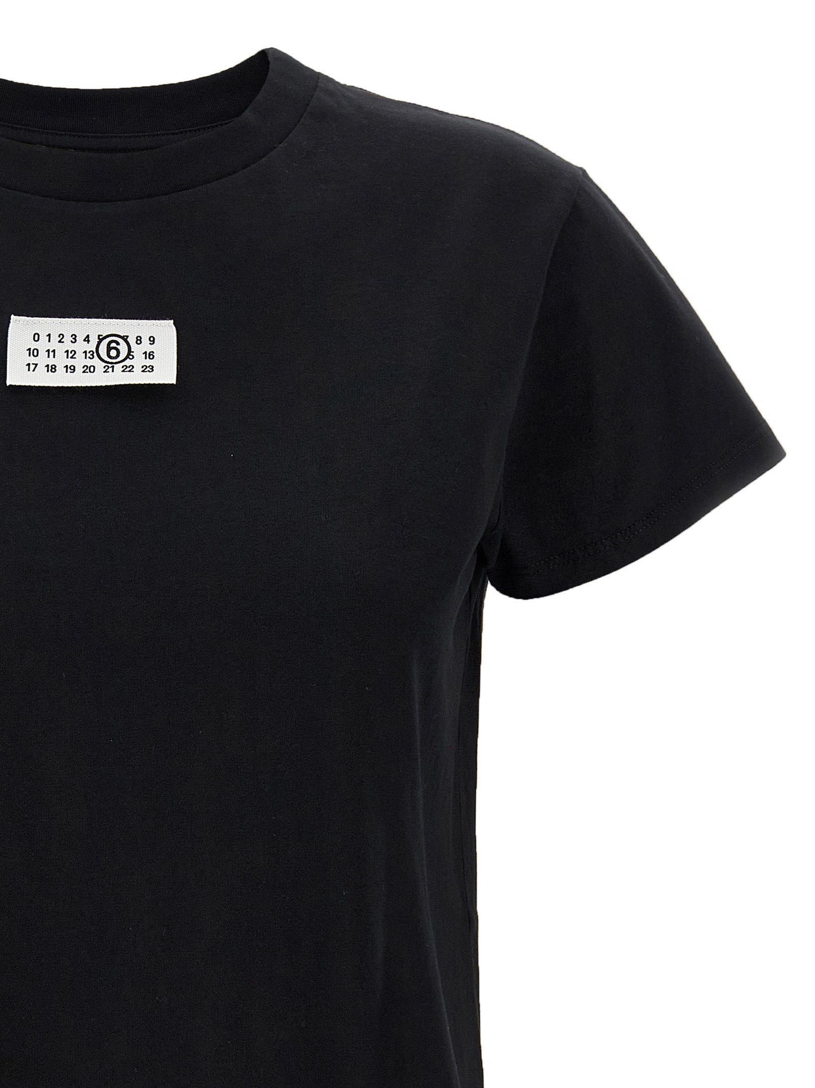 MM6 Maison Margiela Black Cotton T-Shirt