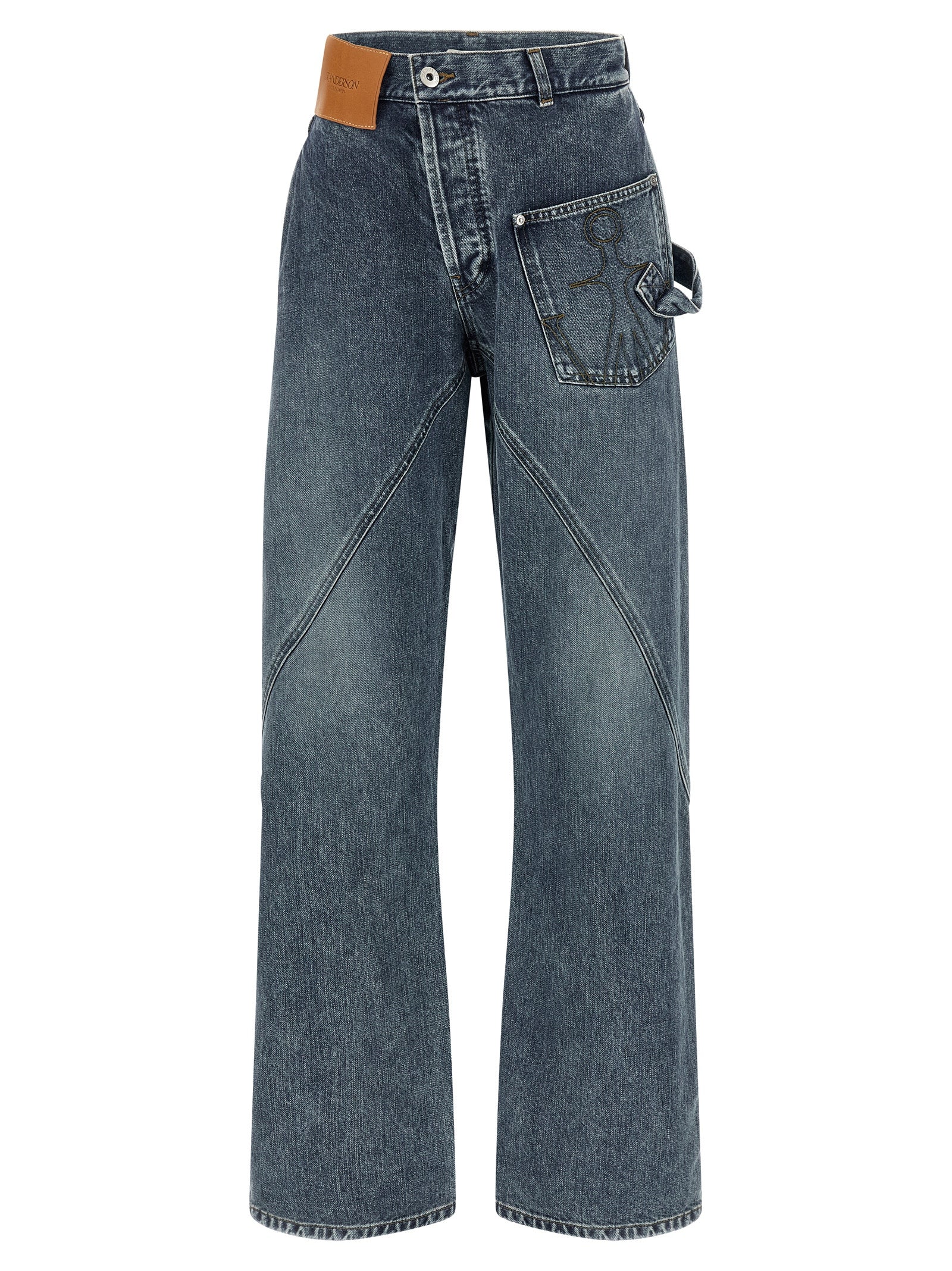 J.W.Anderson Blue Cotton Jeans Denim