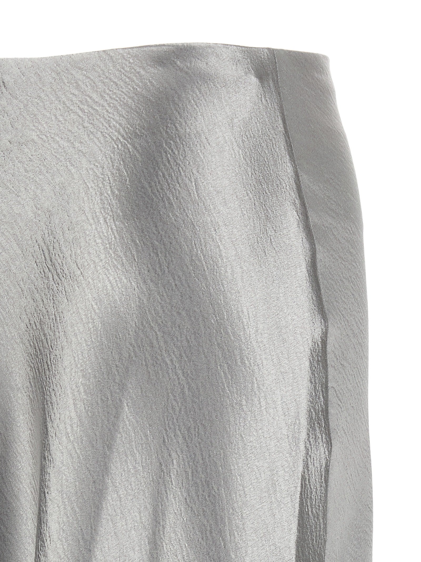 Tory Burch Gray Polyester Midi Skirt