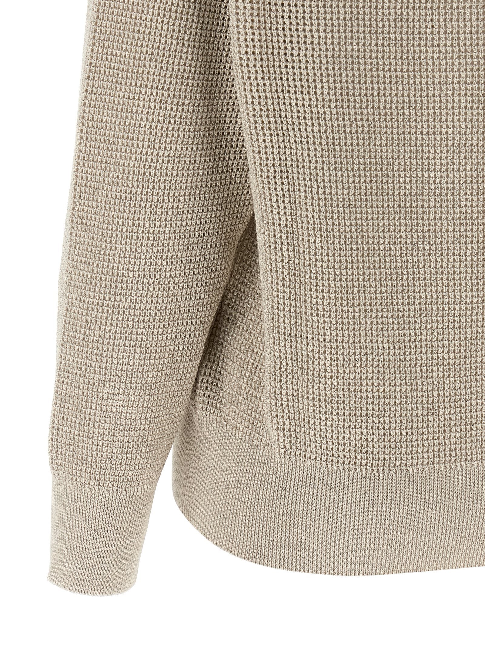 Brunello Cucinelli Beige Cotton Cardigan