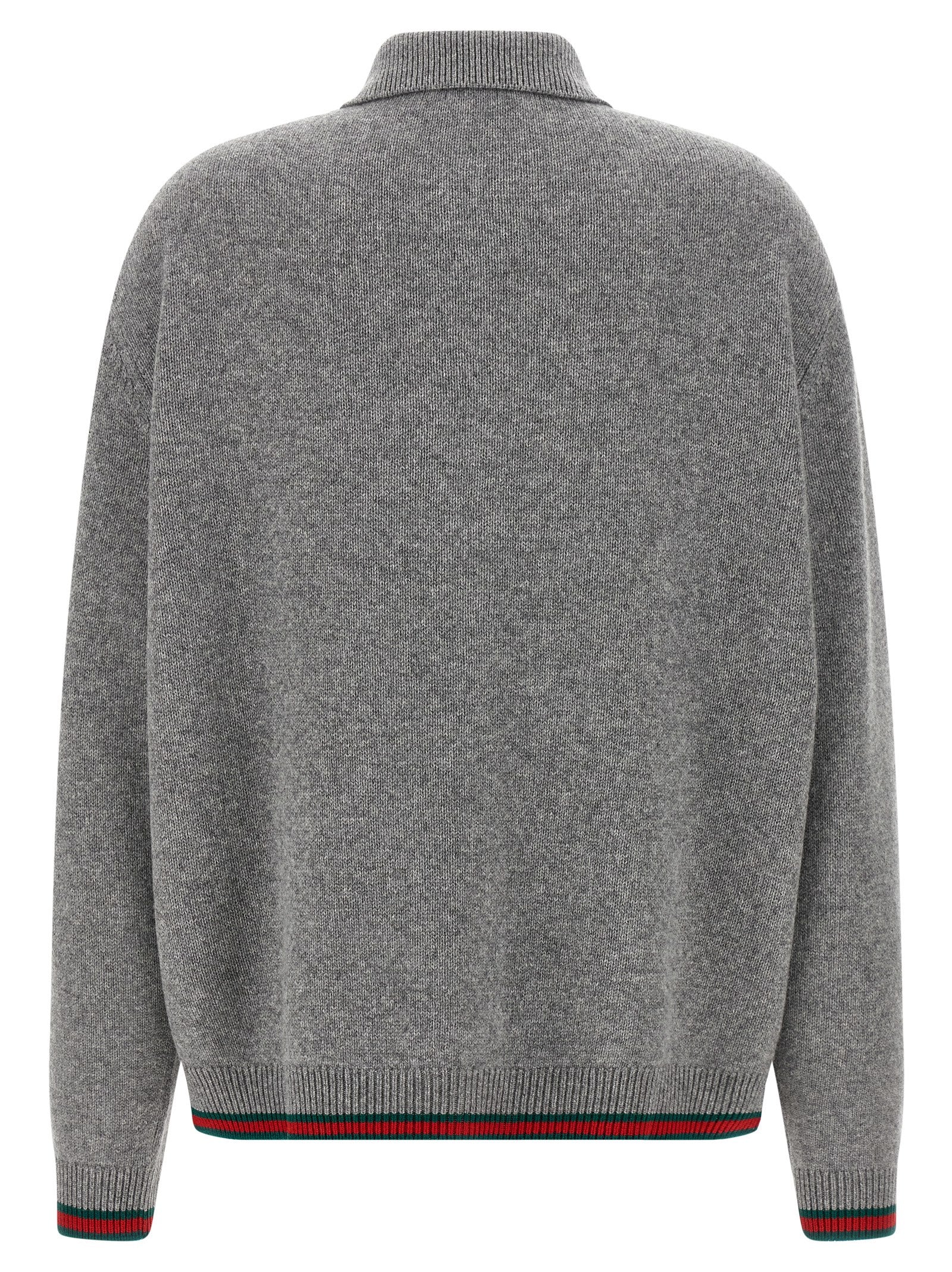 Gucci Gray Wool Cardigan
