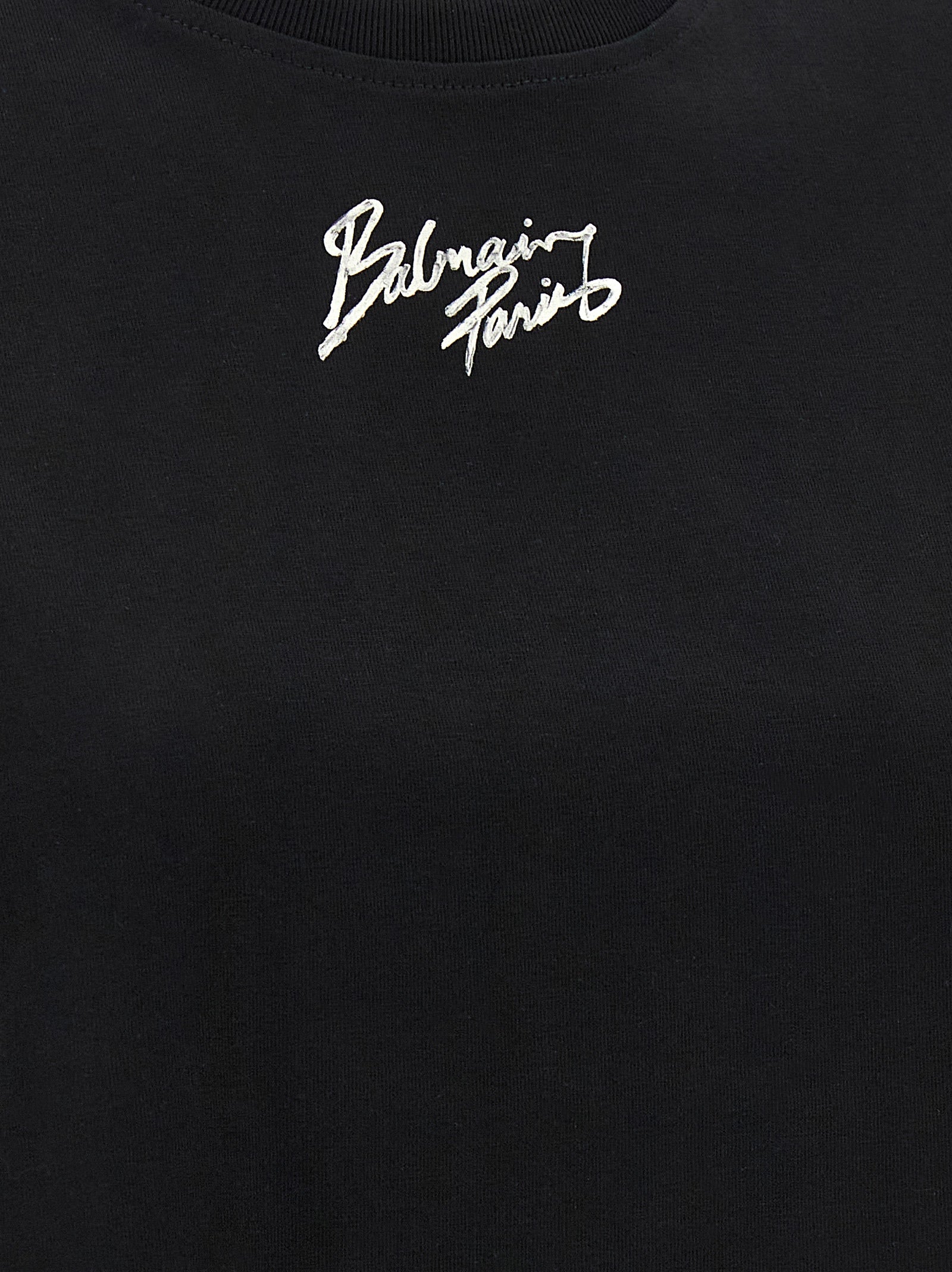 Balmain Black Cotton T-Shirt