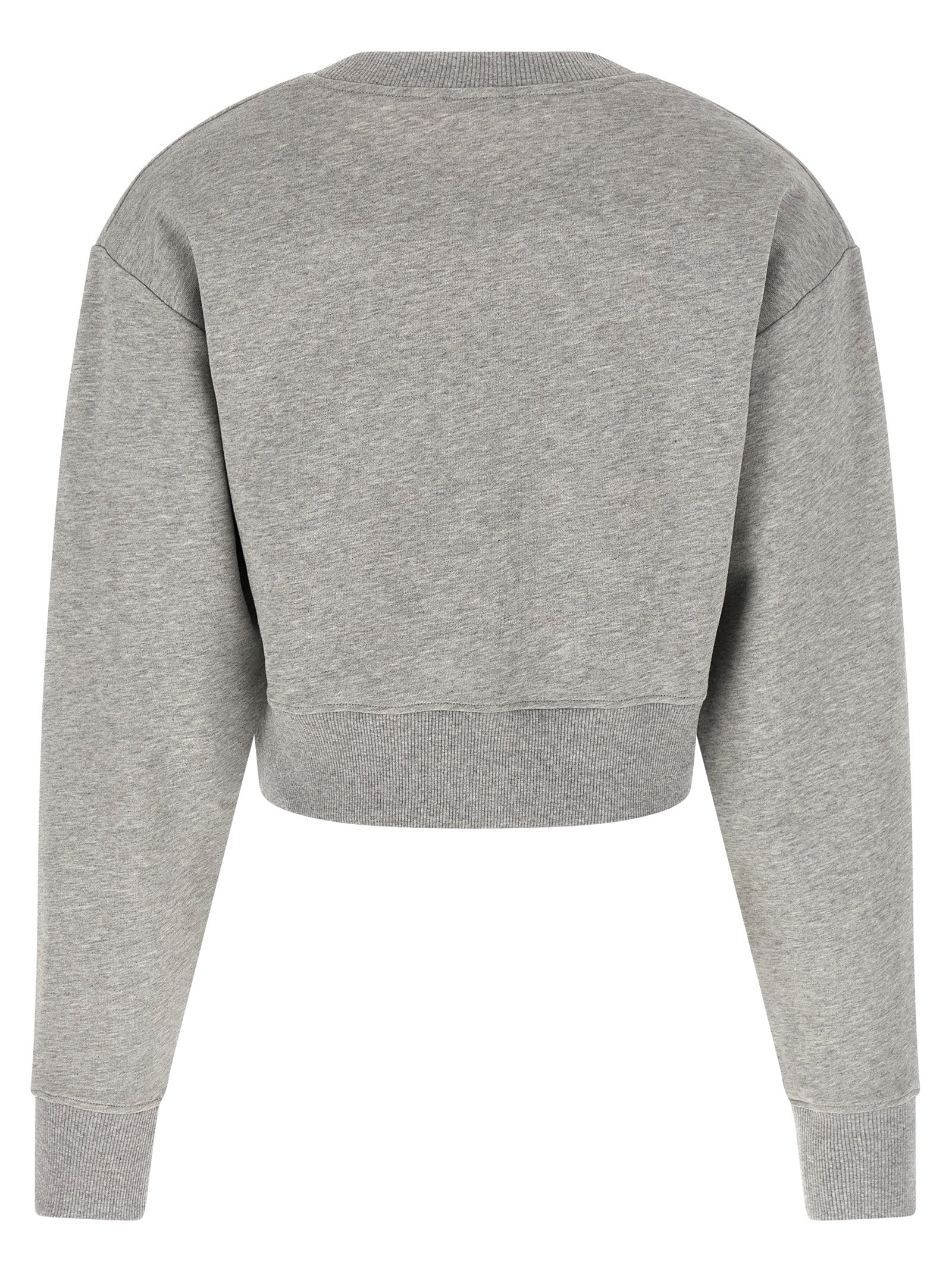 Balmain Gray Cotton Sweatshirt