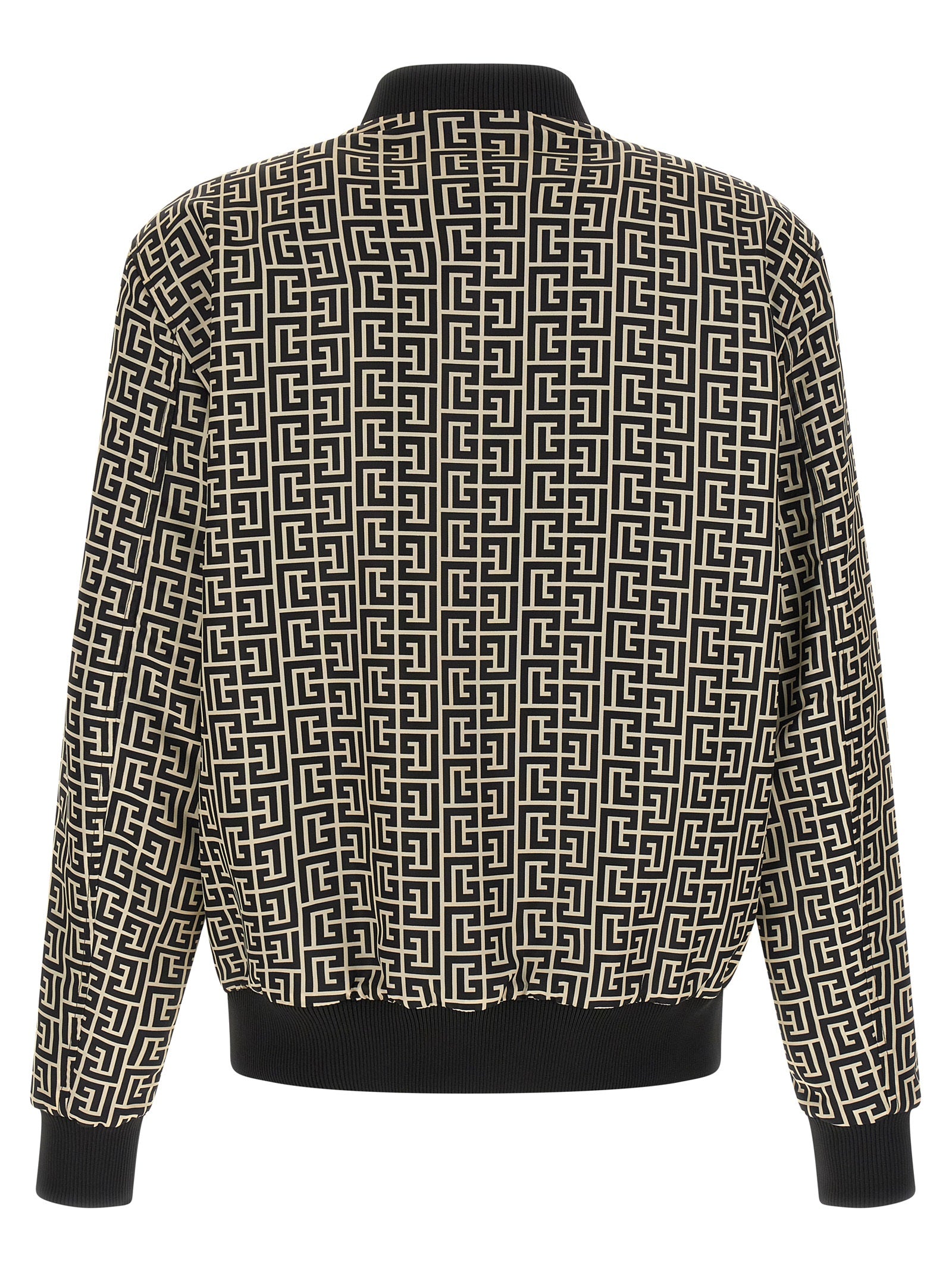 Balmain Black Polyamide Bomber