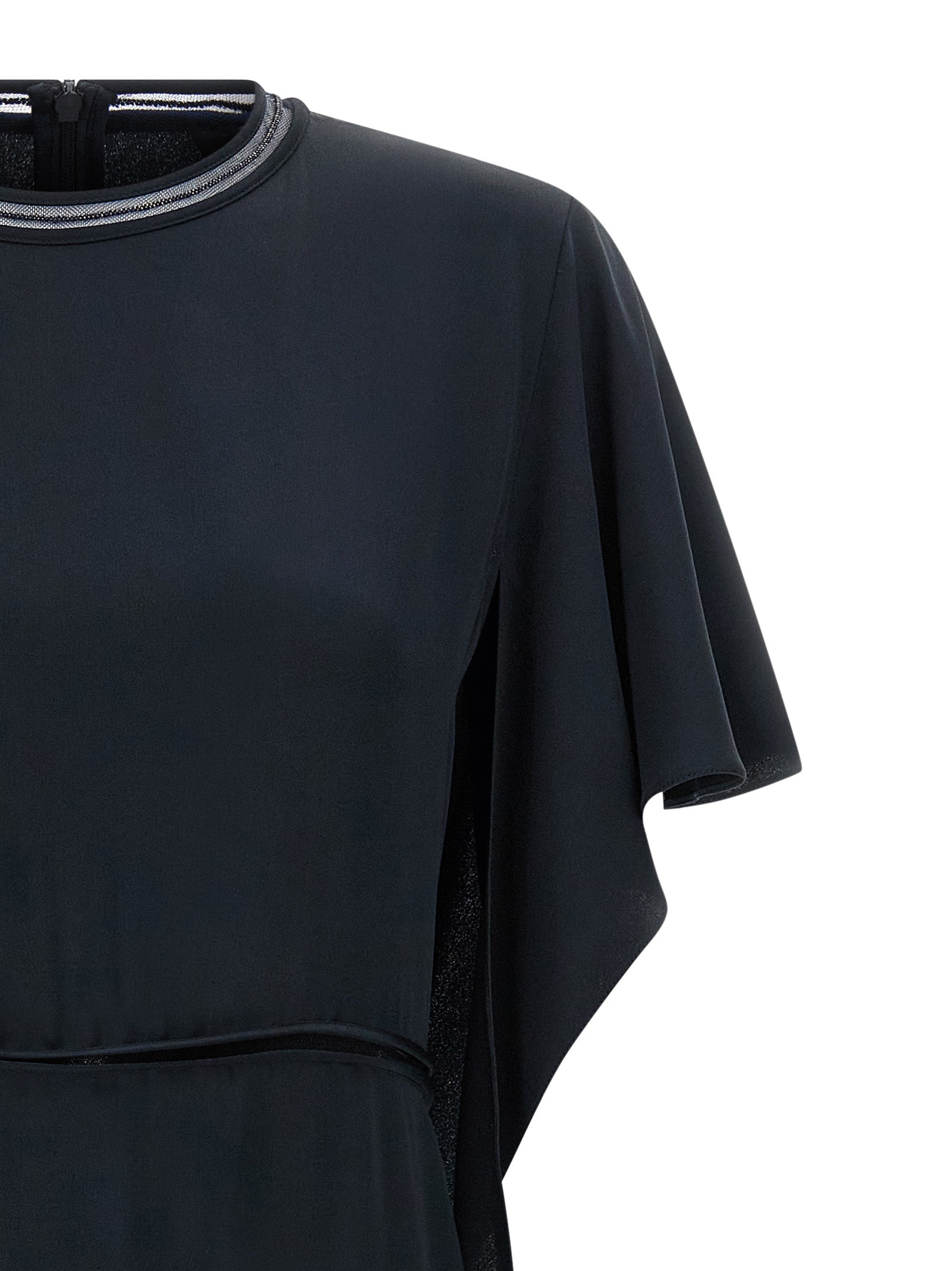 Fabiana Filippi Blue Viscose Midi Dress