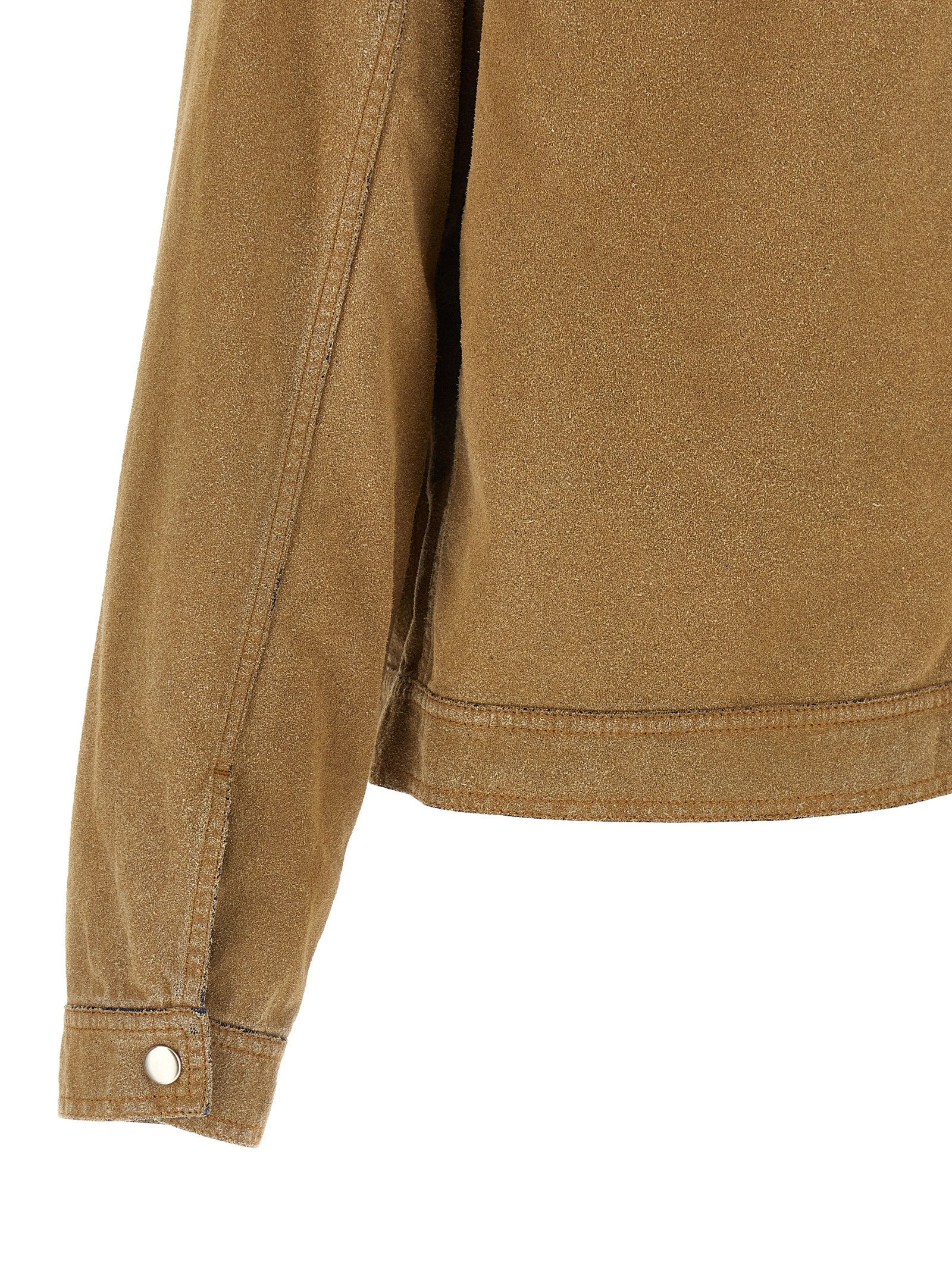 MM6 Maison Margiela Beige Cotton Denim Jacket