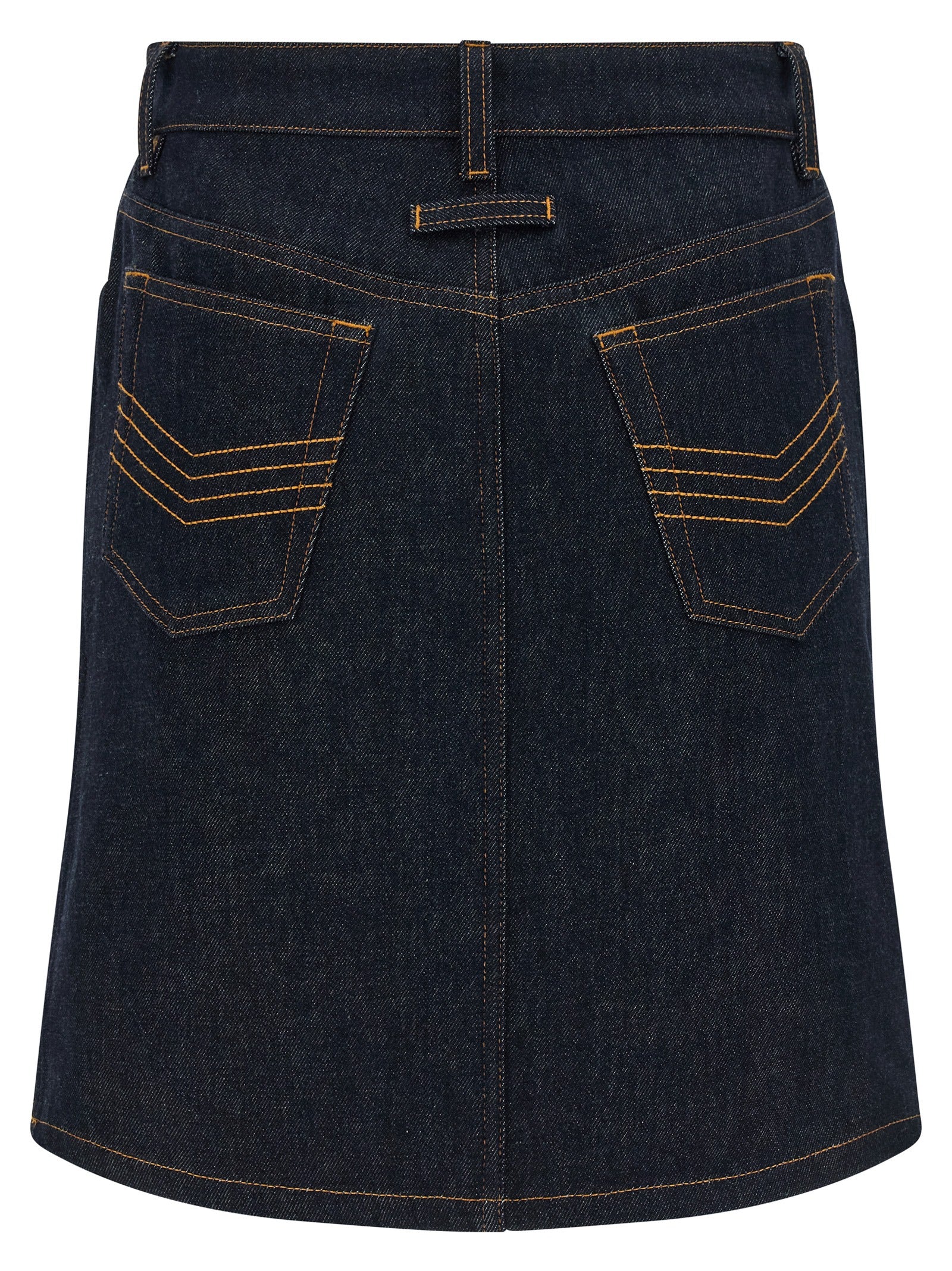 Jean Paul Gaultier Blue Cotton Long Skirt