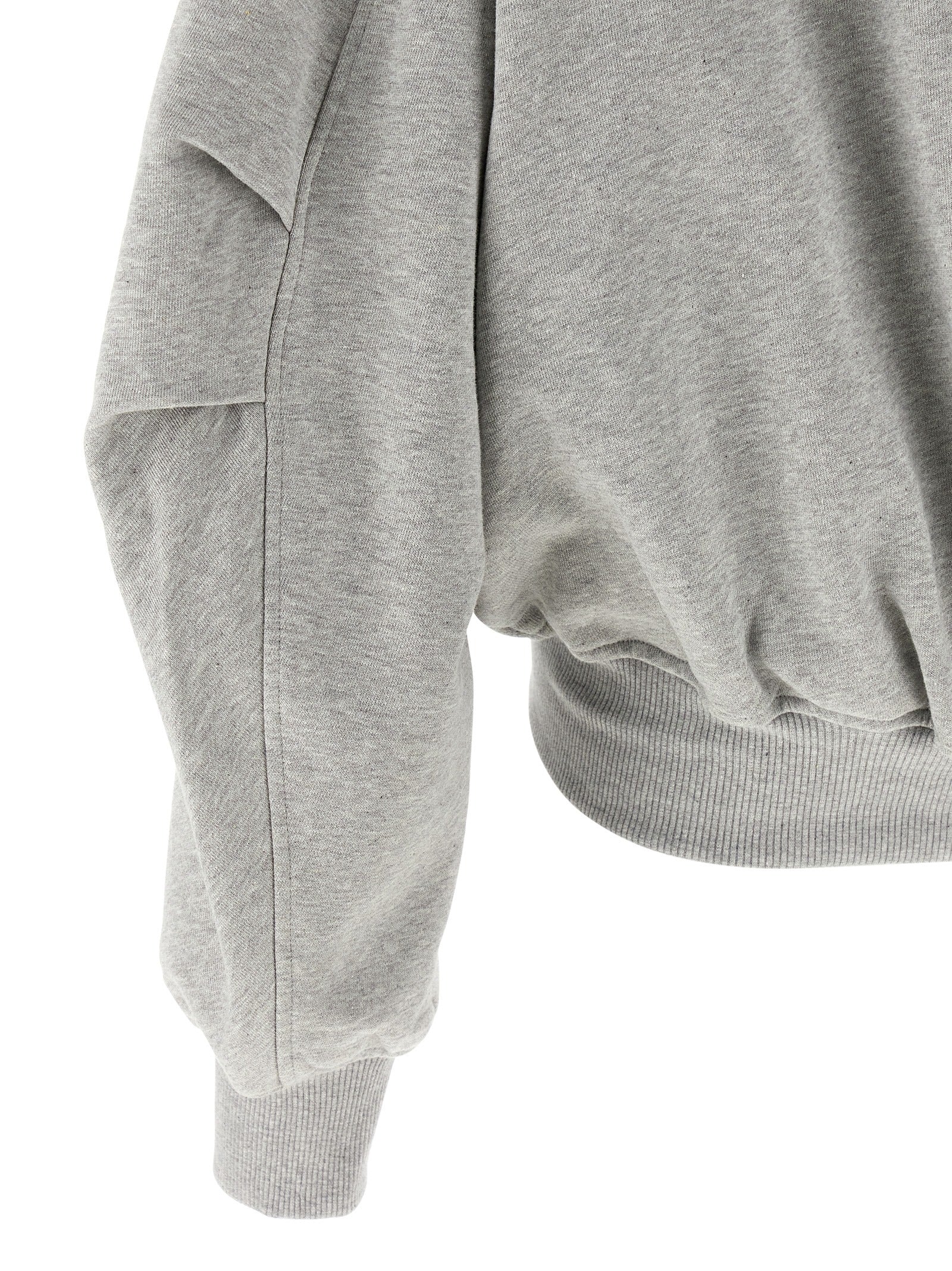 The Attico Gray Cotton Sweatshirt