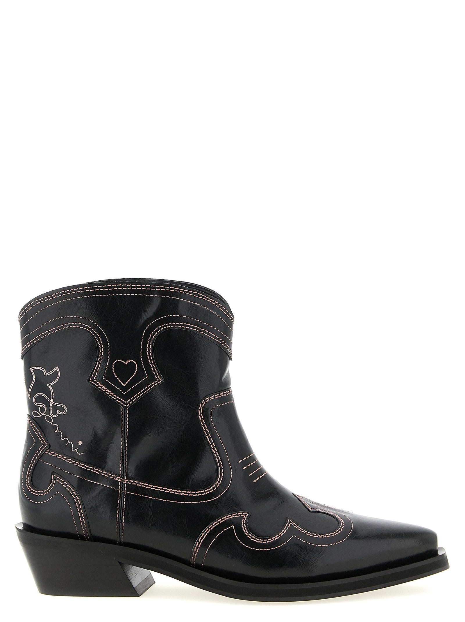 Ganni Black Polyethylene Chelsea Boots