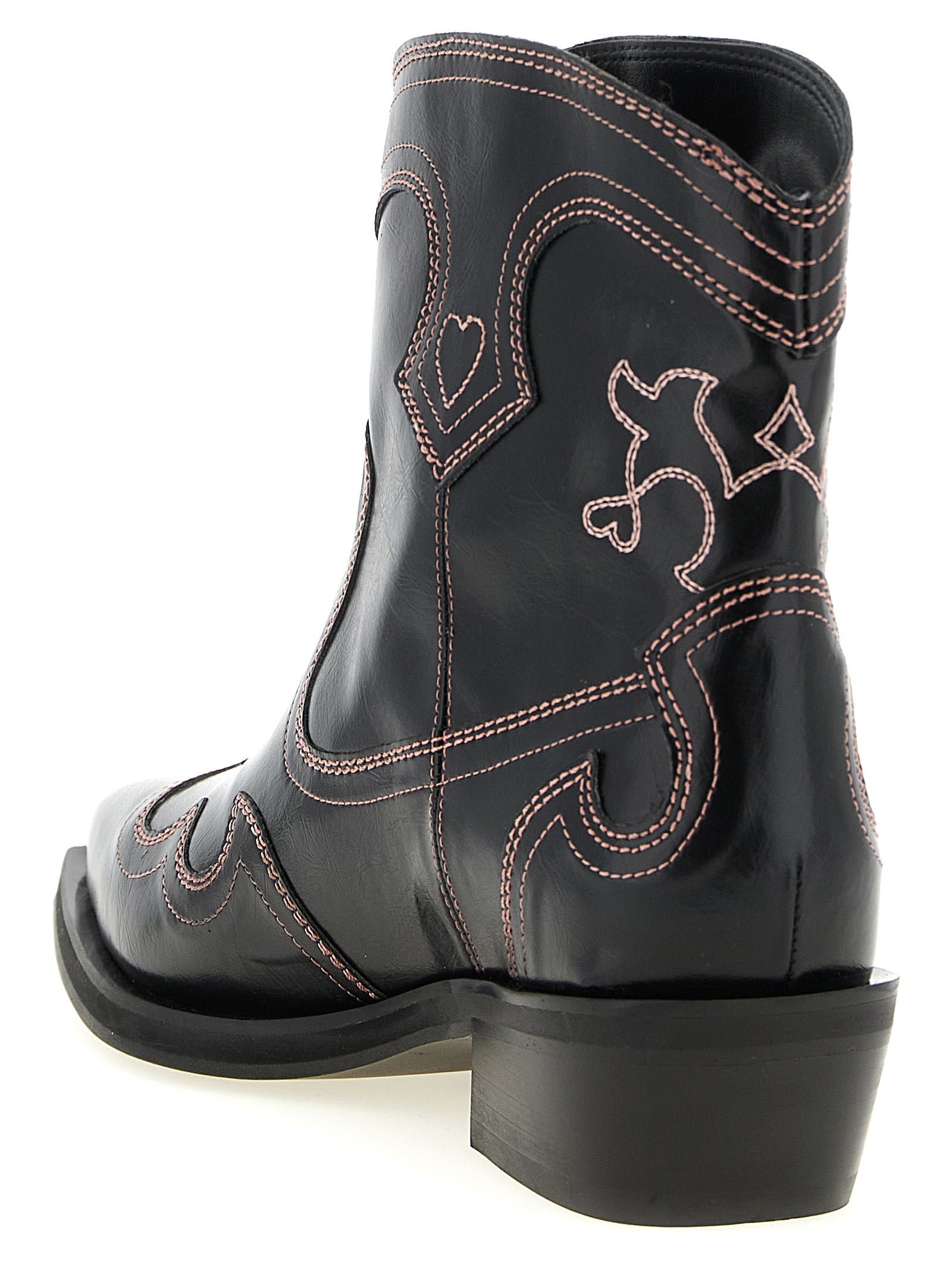 Ganni Black Polyethylene Chelsea Boots
