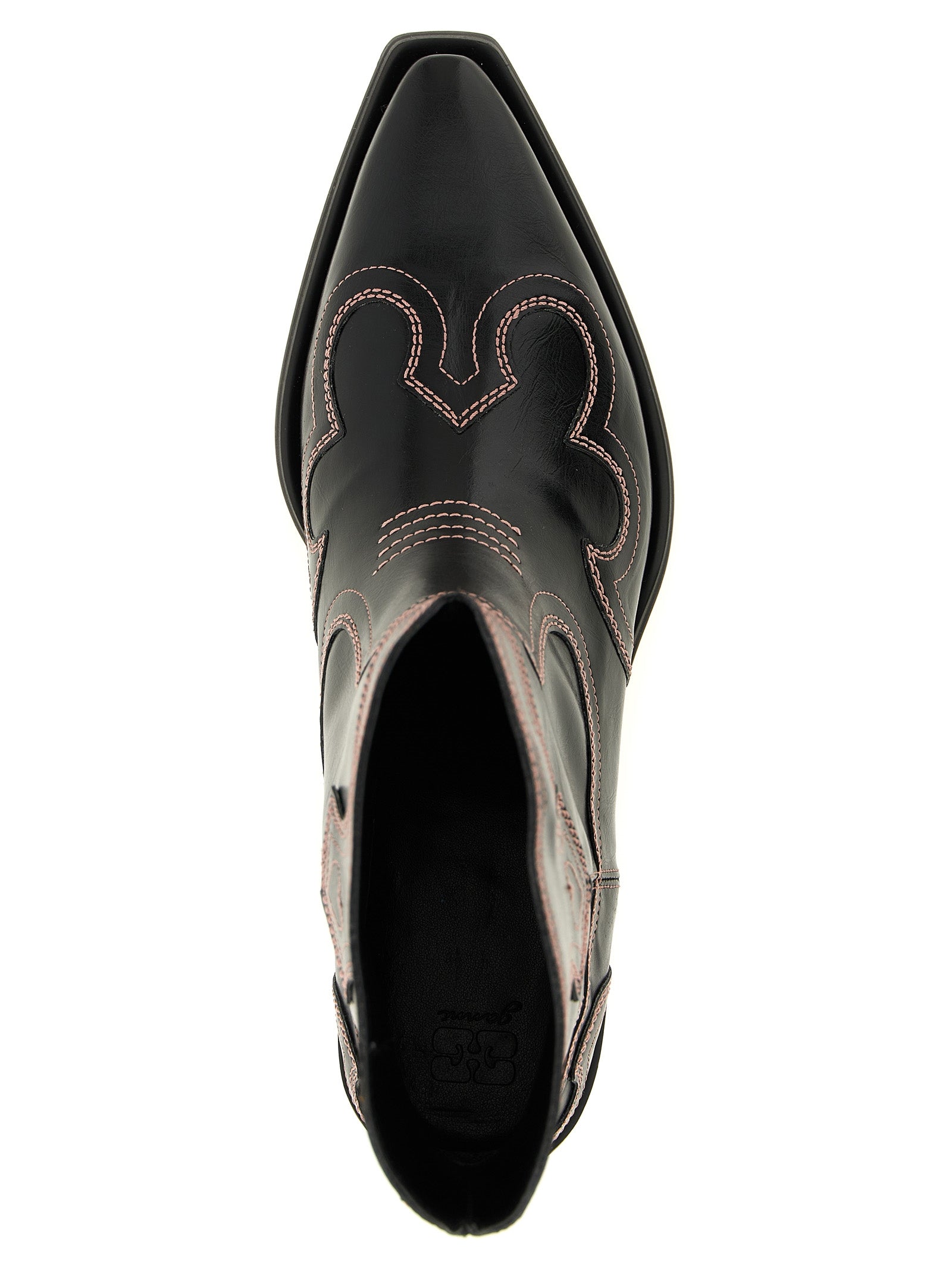 Ganni Black Polyethylene Chelsea Boots