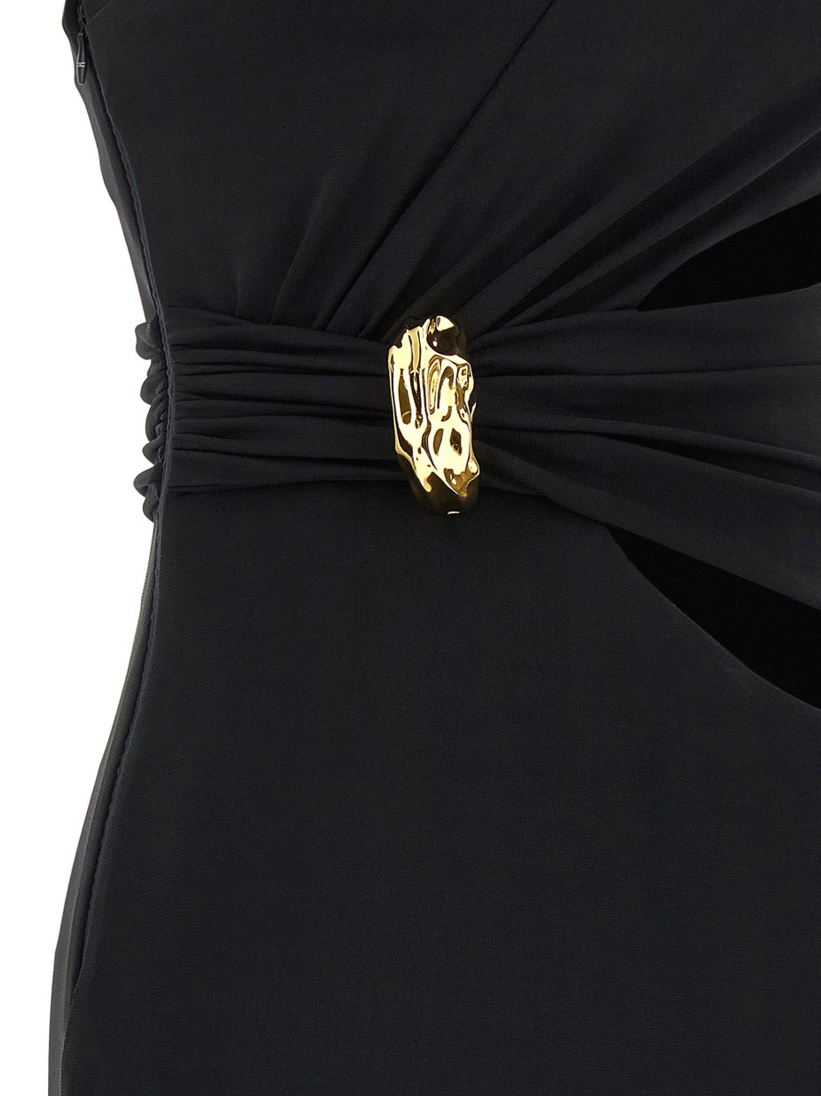Elisabetta Franchi Black Viscose Long Dress