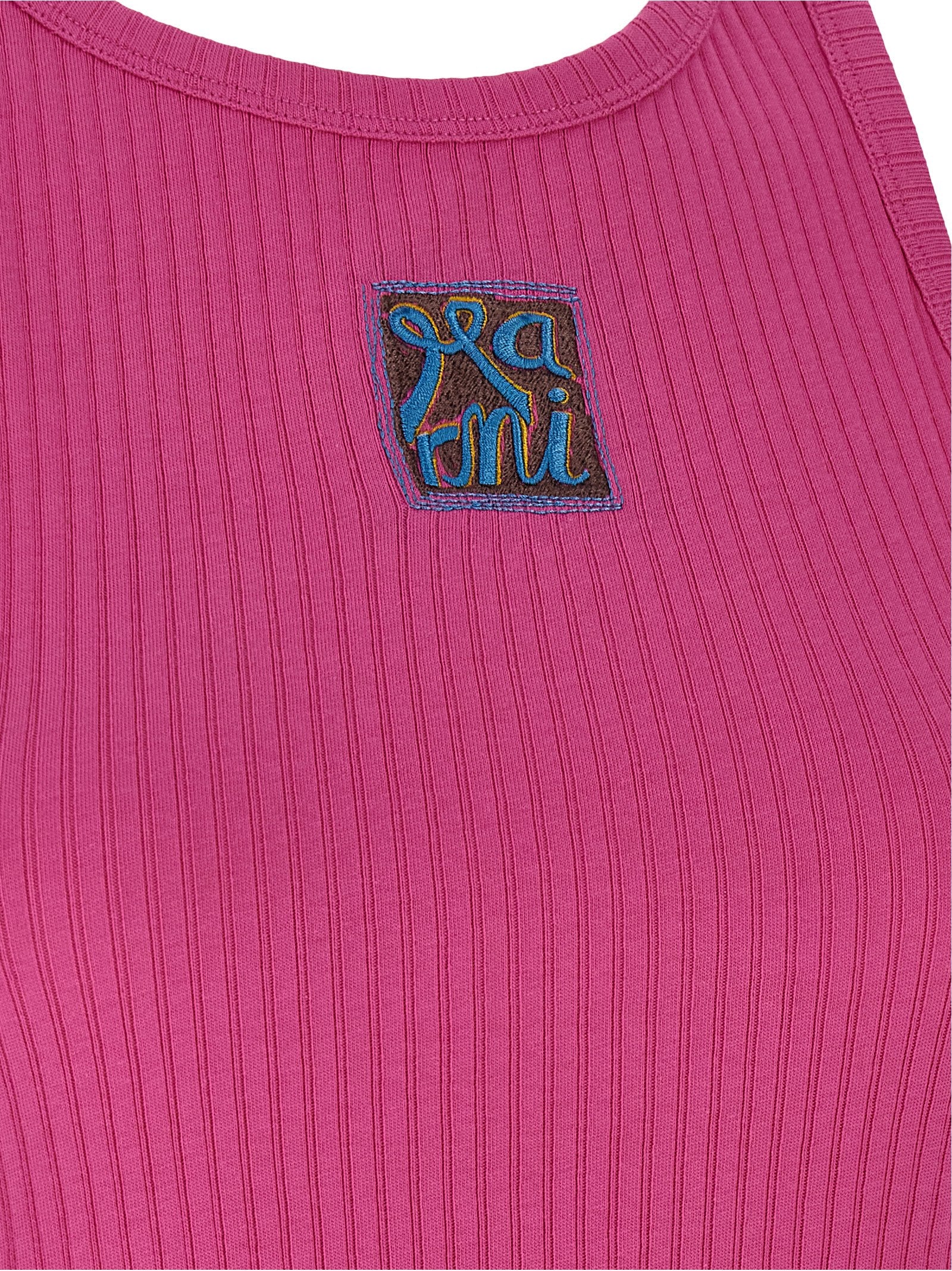 Marni Fuchsia Cotton Sleeveles T-Shirt