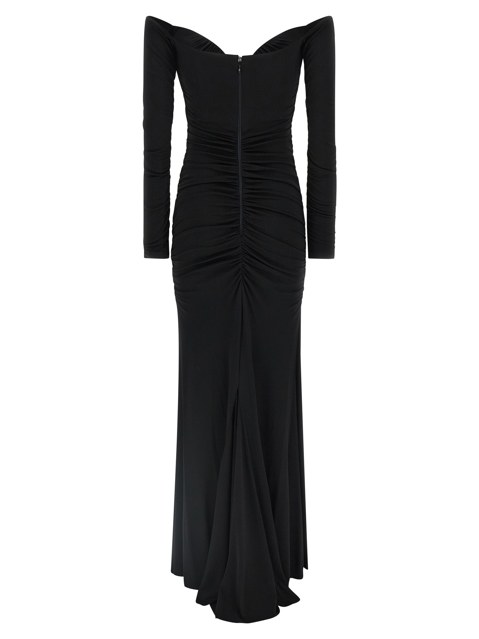 Elisabetta Franchi Black Viscose Long Dress