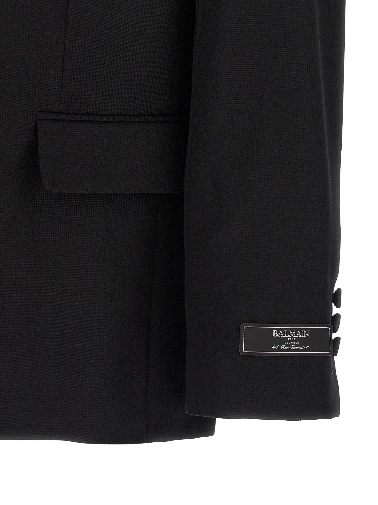 Balmain Black Virgin Wool Blazer