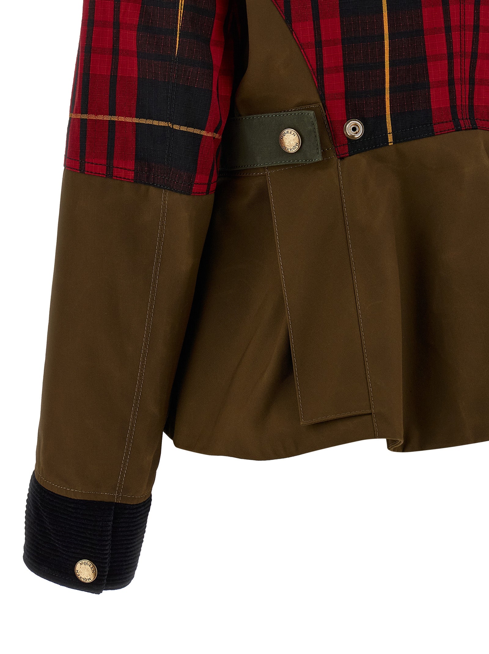 Alexander McQueen Multicolor Cotton Full-Length Jacket