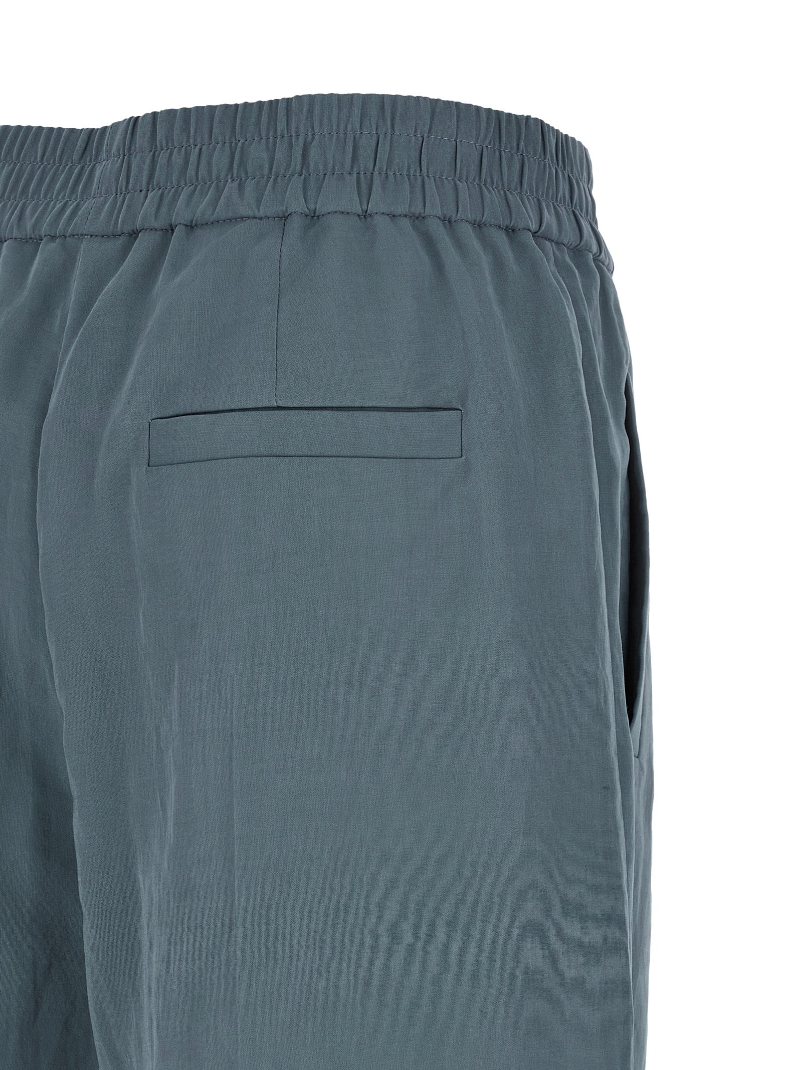 Brunello Cucinelli Blue Cotton Casual Pants